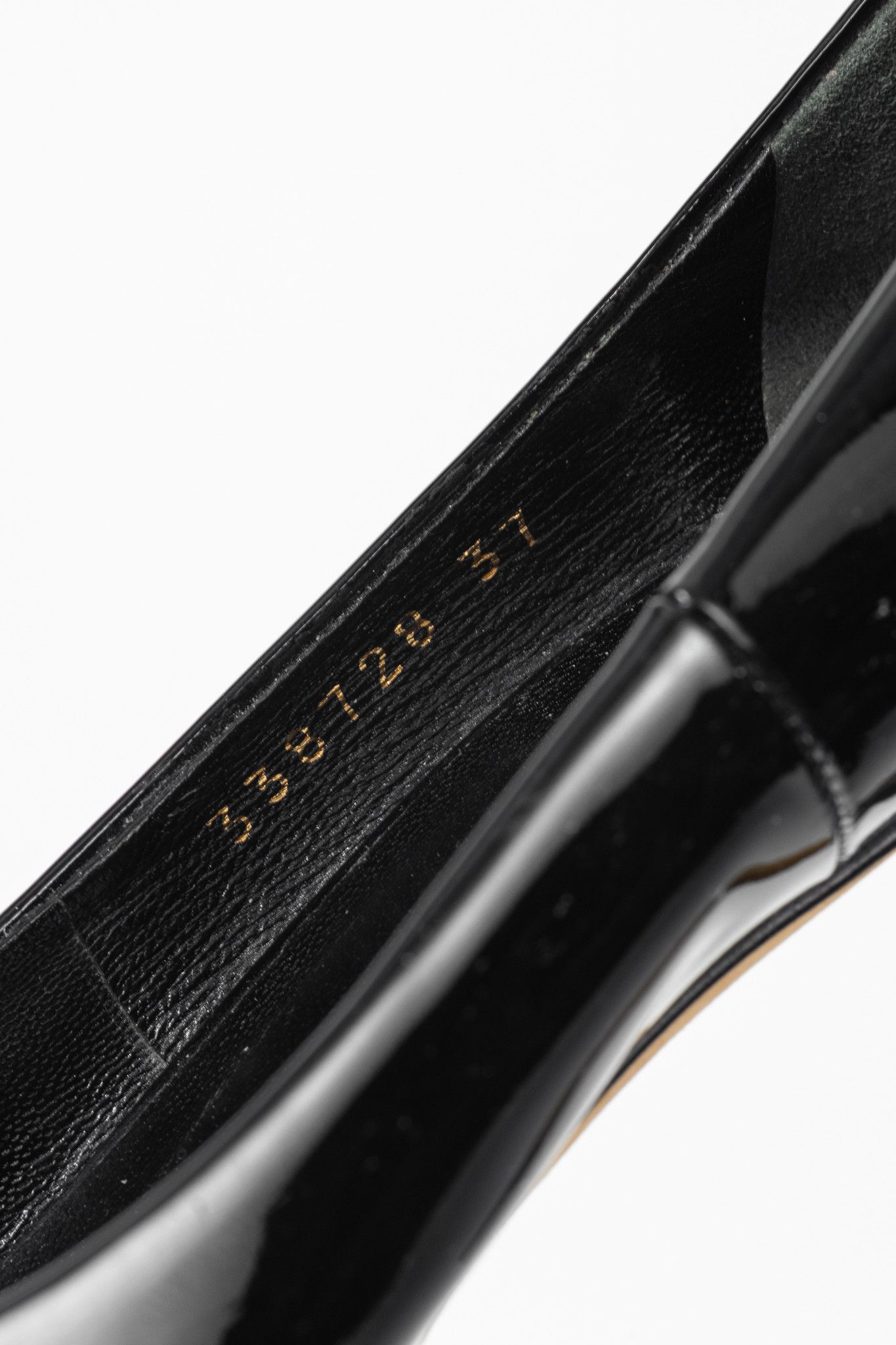 Gucci Gucci Kristen Black Patent-Leather Pointed Toe Bamboo Heels Size US 6.5 / IT 36.5 - 9 Thumbnail