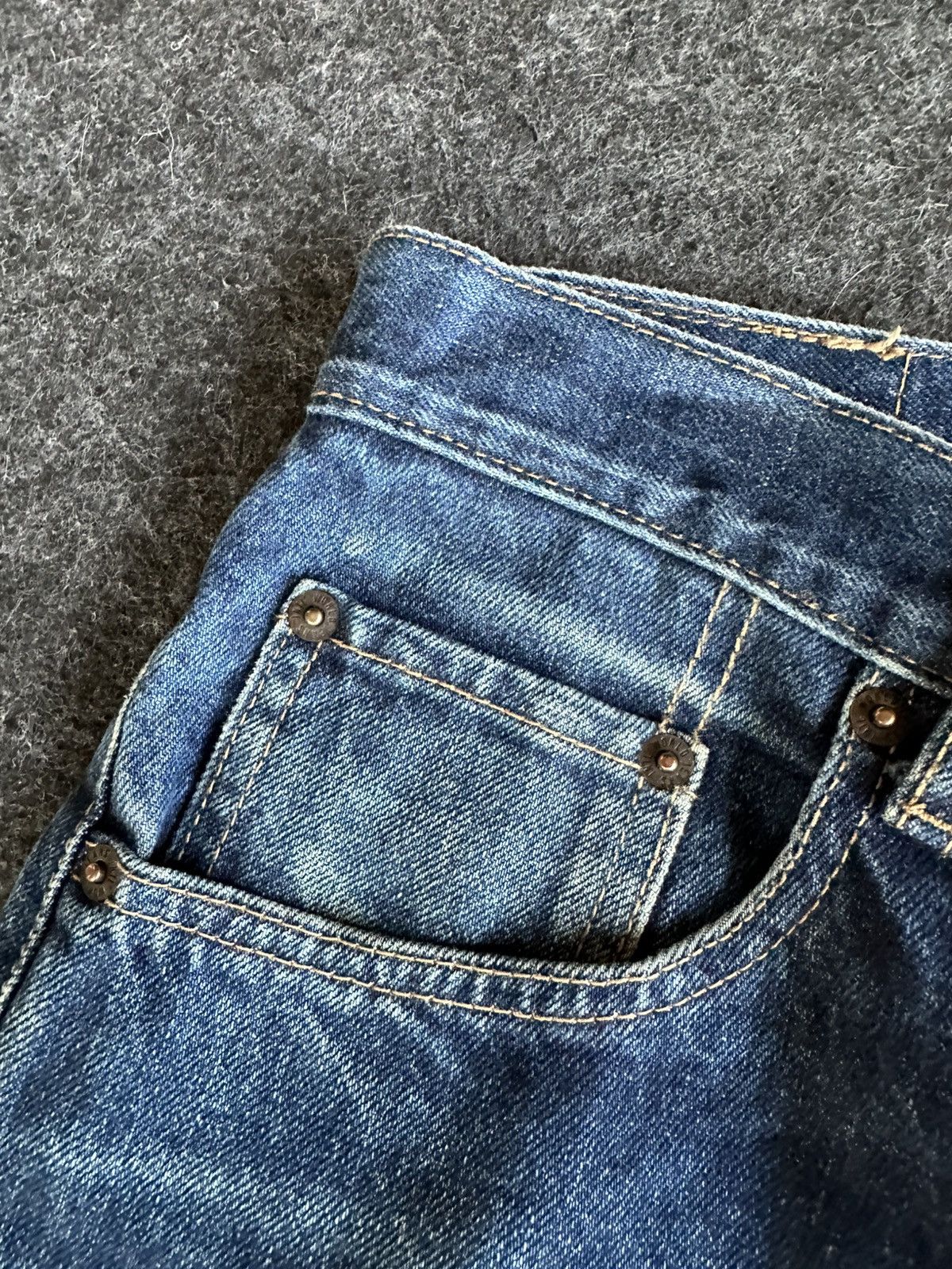 Uniqlo Vintage 80s Unique Clothing Warehouse Denim W31 D520 Size US 31 - 12 Thumbnail