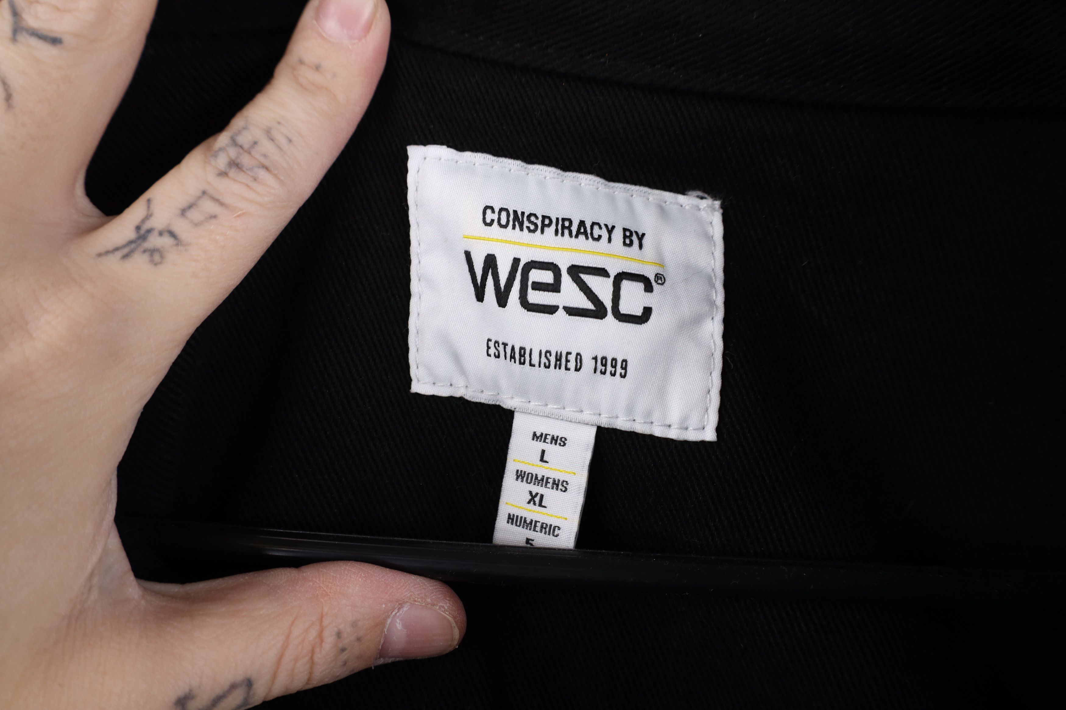 WeSC WESC Streetwear Happiness Smiley Face Denim Trucker Jacket Size US L / EU 52-54 / 3 - 9 Thumbnail