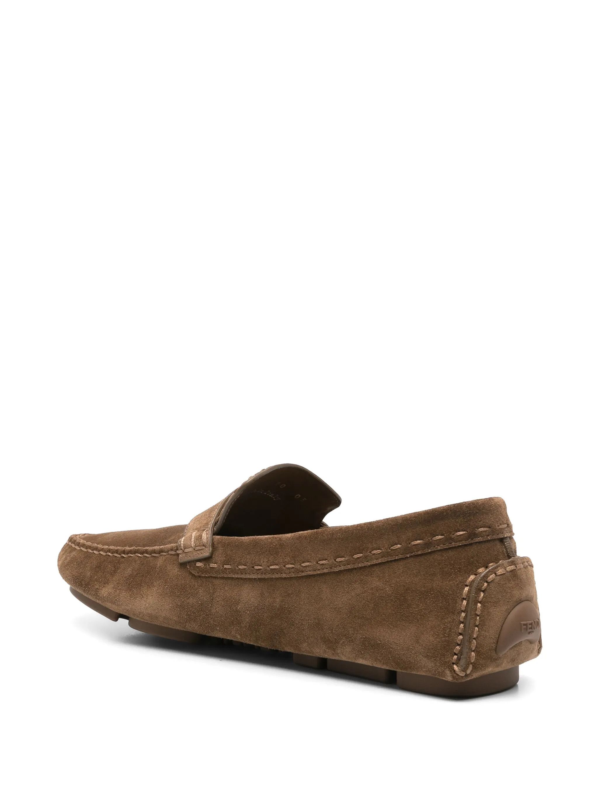 Fendi Fendi Driver Suede FF Logo Loafer Slip On Flat UK 11 US 12 Size US 12 / EU 45 - 12 Thumbnail