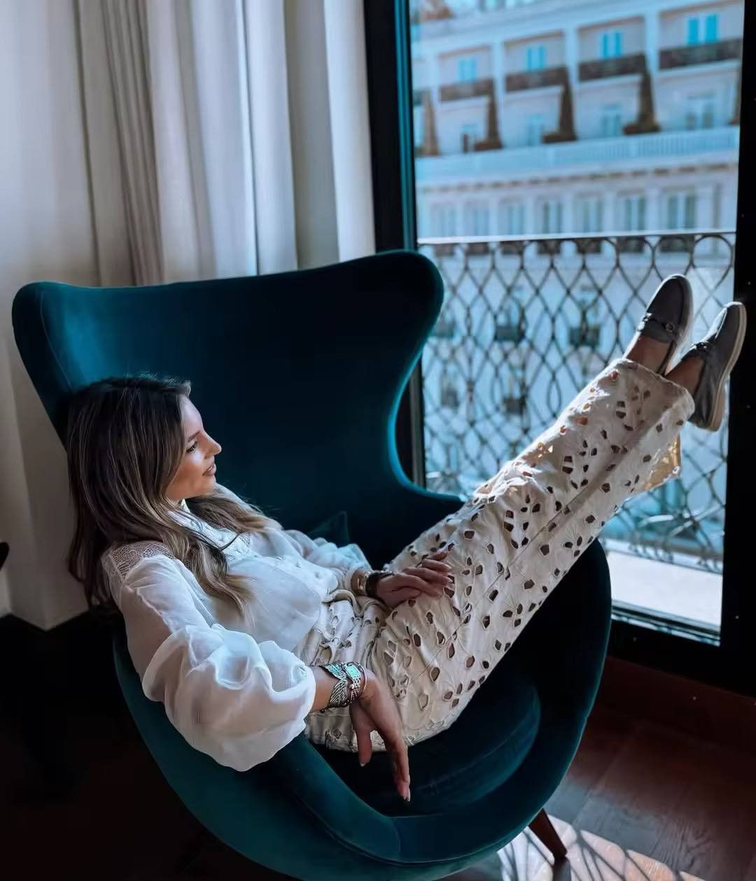 women's holey street pants