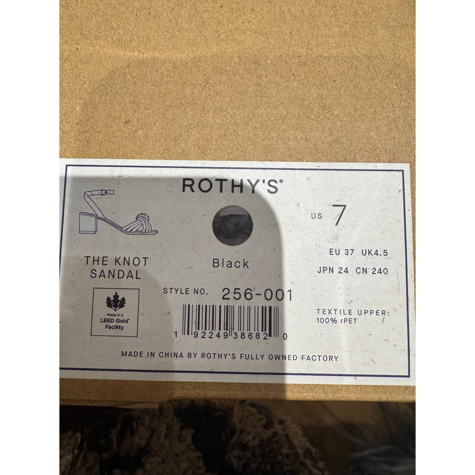 Other Brand new Rothy's Black Knot Sandals US 7 Size US 7 / IT 37 - 8 Thumbnail