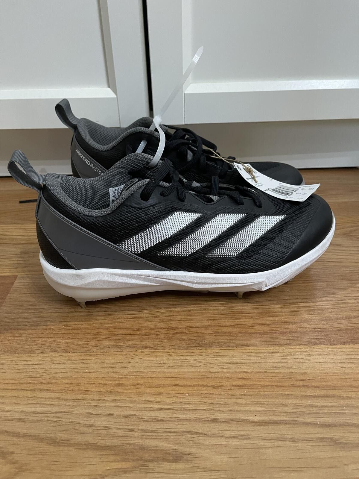 Adidas Adidas Adizero Instinct Softball Cleats Black and Gray Size US 7.5 / IT 37.5 - 2 Thumbnail