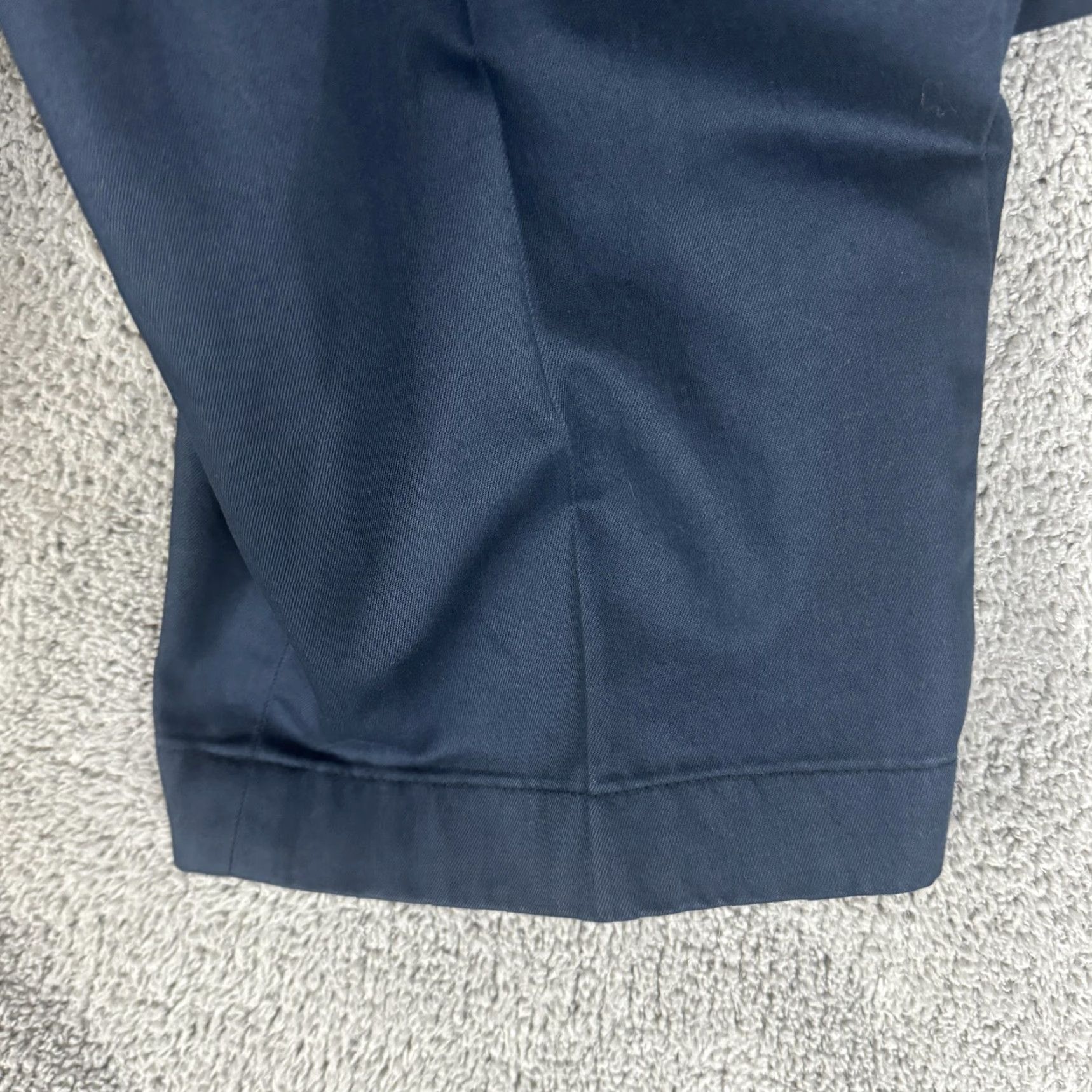Brooks Brothers Brooks Brothers Clark Fit Advantage Chino Pants Mens 42x30 Navy Blue Stretch Cotton Spandex Flat Front Straight Leg Zip Front Pocketed Size US 42 / EU 58 - 6 Thumbnail