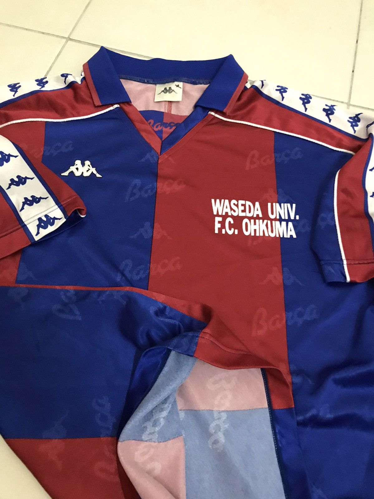 Kappa Vintage 90s Kappa Jersey X FC Barcelona Size US M / EU 48-50 / 2 - 9 Thumbnail