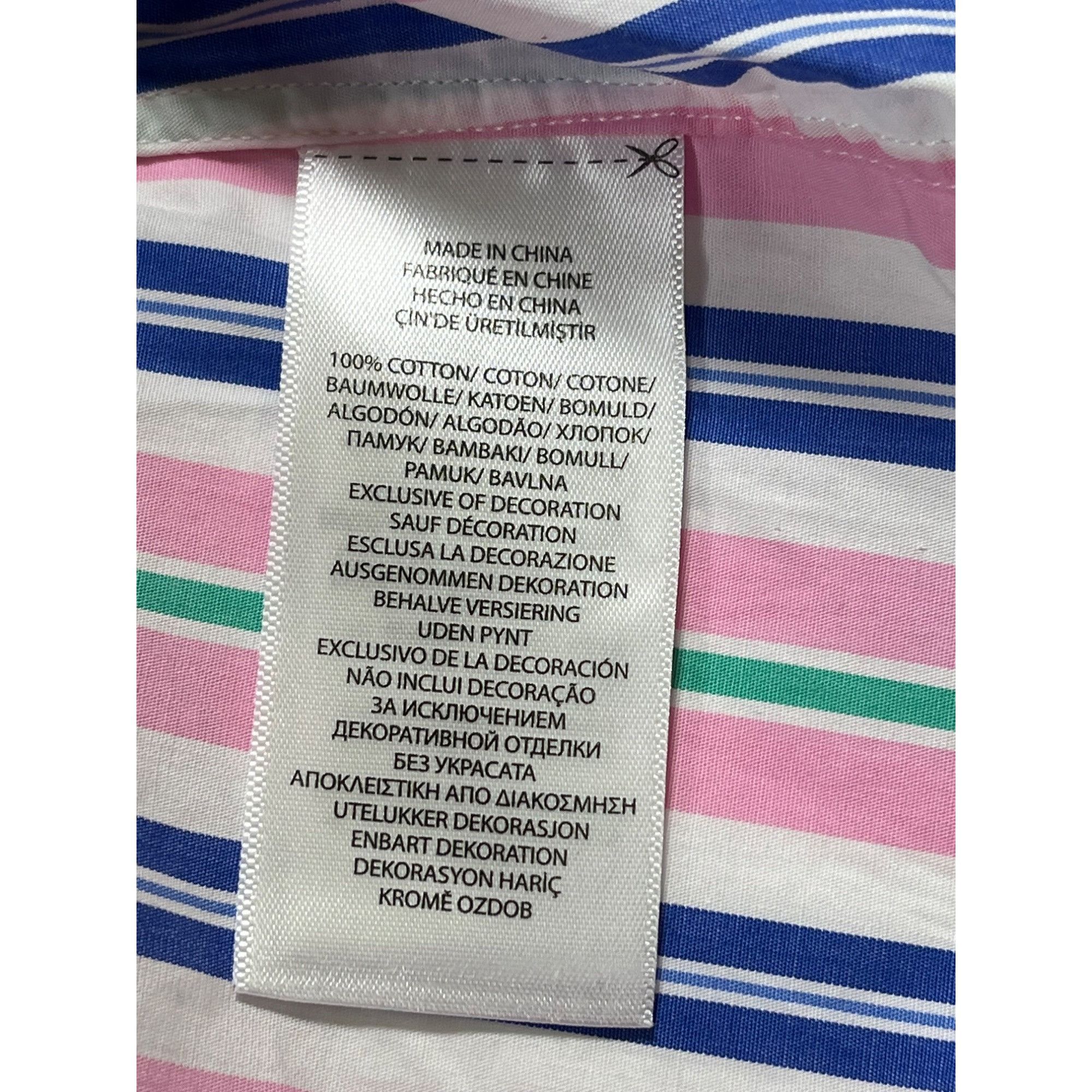 Ralph Lauren Ralph Lauren SKU 7541 Multicolor Striped Dress Shirt Size XX Size US XXL / EU 58 / 5 - 12 Thumbnail
