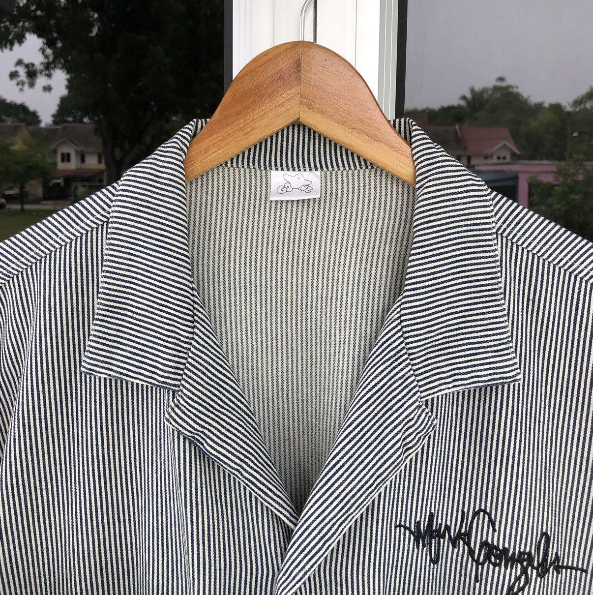 Japanese Brand Mark Gonzales Button Up Hickory Stripe Jacket Size US L / EU 52-54 / 3 - 12 Thumbnail