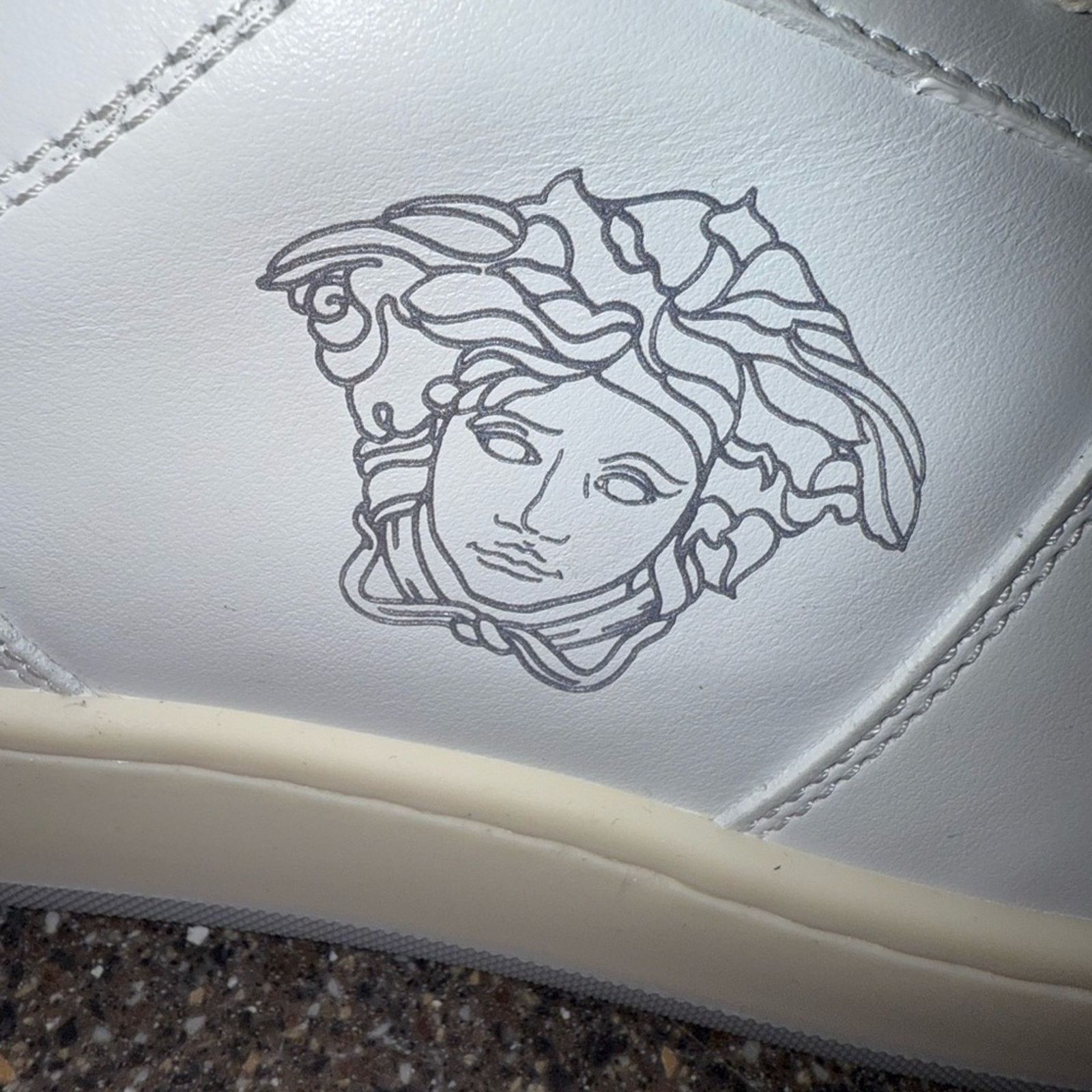 Versace NIB Versace White Sneakers VITELLO+TESSUTO Size US 6 / EU 39 - 3 Thumbnail