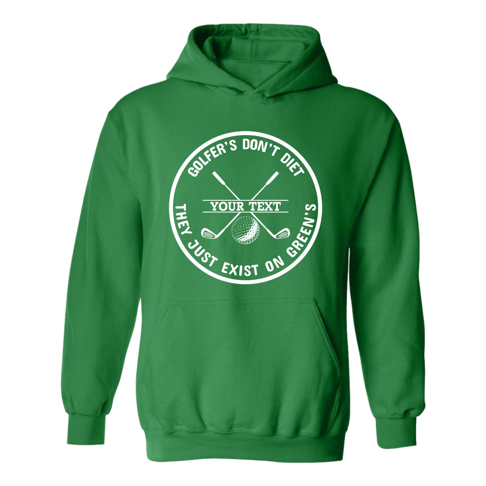 & Other Stories Golf Hoodie Golfers Dont Diet Personalized Name Clubs Ball Size US L / EU 52-54 / 3 - 12 Thumbnail
