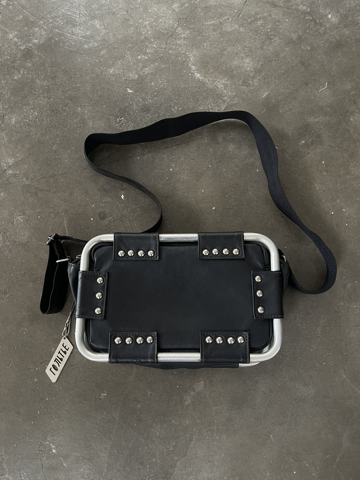 Jean Paul Gaultier Jean Paul Gaultier Metal Frame and Studs Shoulder/Cross Bag Size ONE SIZE - 1 Thumbnail