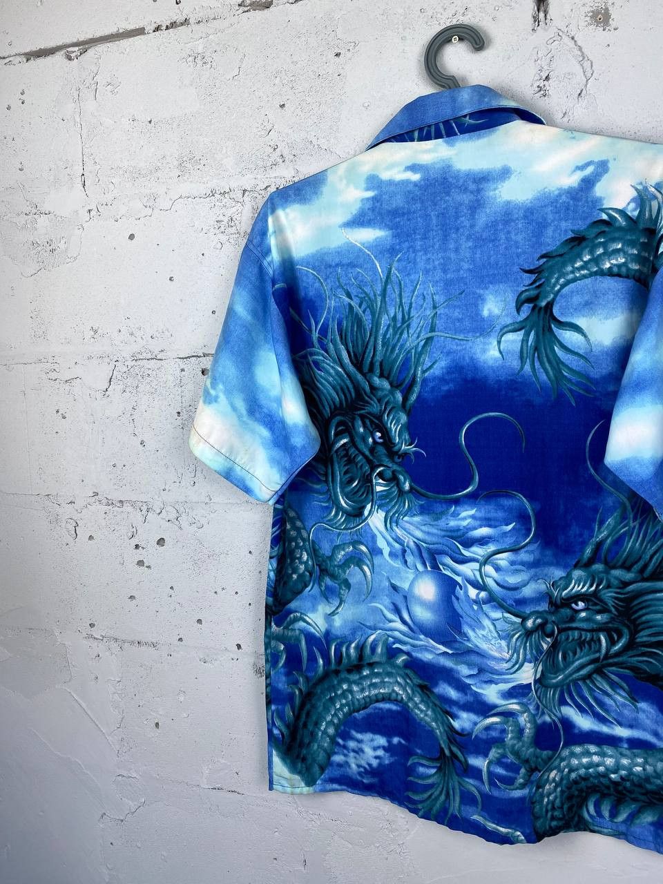 Desigual × Japanese Brand Vintage Crazy Dragon Shirt Japan Y2K Samurai Sakura Size US M / EU 48-50 / 2 - 7 Thumbnail