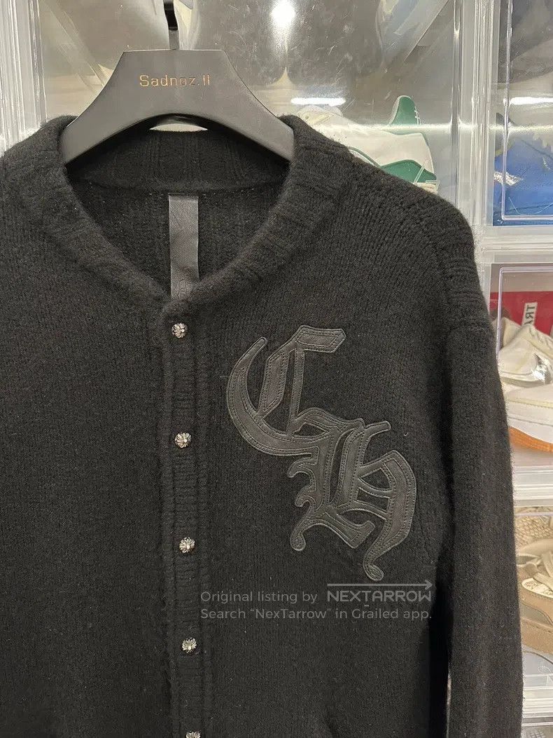 Chrome Hearts CHROME HEARTS Size M Sanskrit letter cashmere cardigan with Size US M / EU 48-50 / 2 - 2 Thumbnail