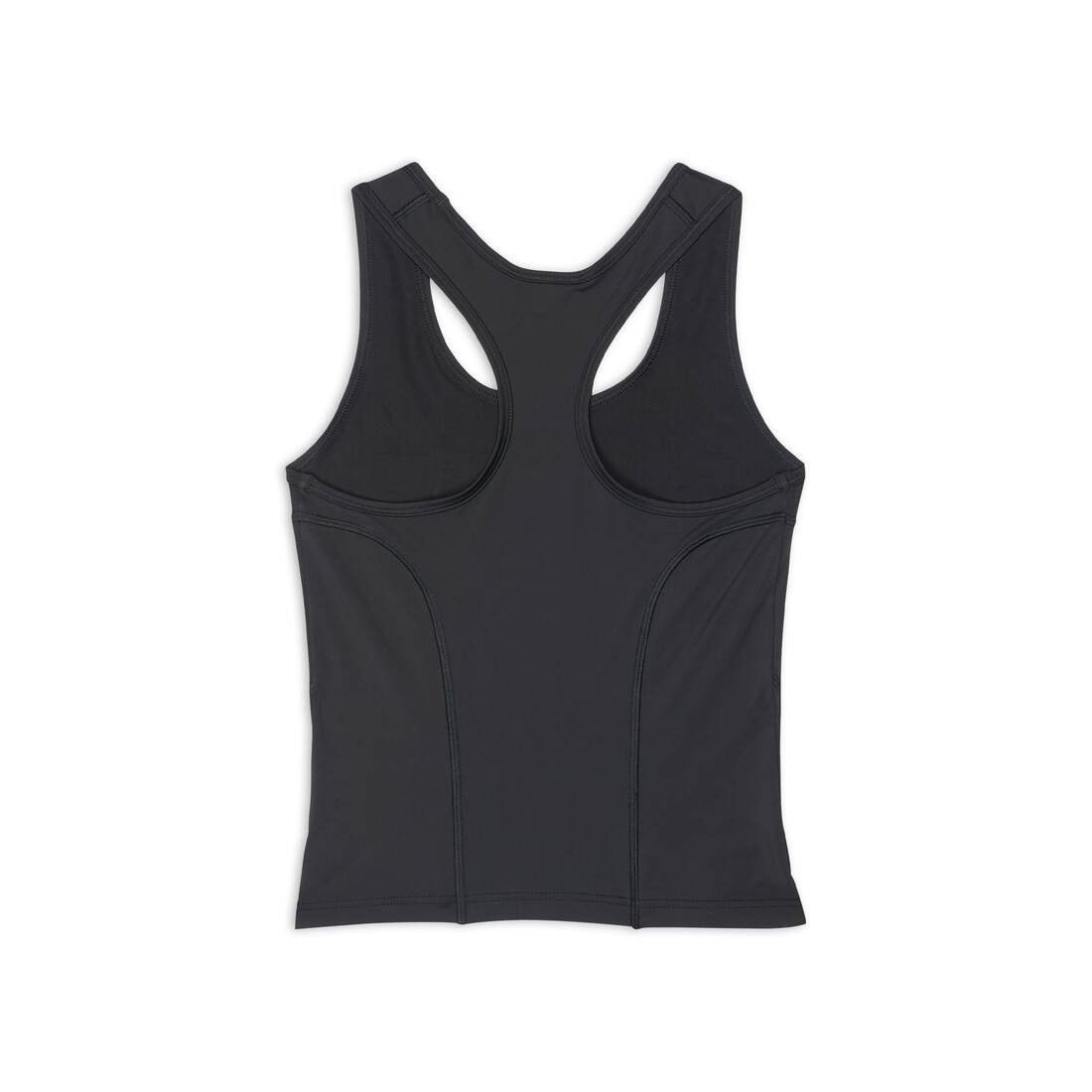 Balenciaga o1bcso1str0425 3B Sports Icon Athletic Tank Top in Black Size S / US 4 / IT 40 - 6 Thumbnail