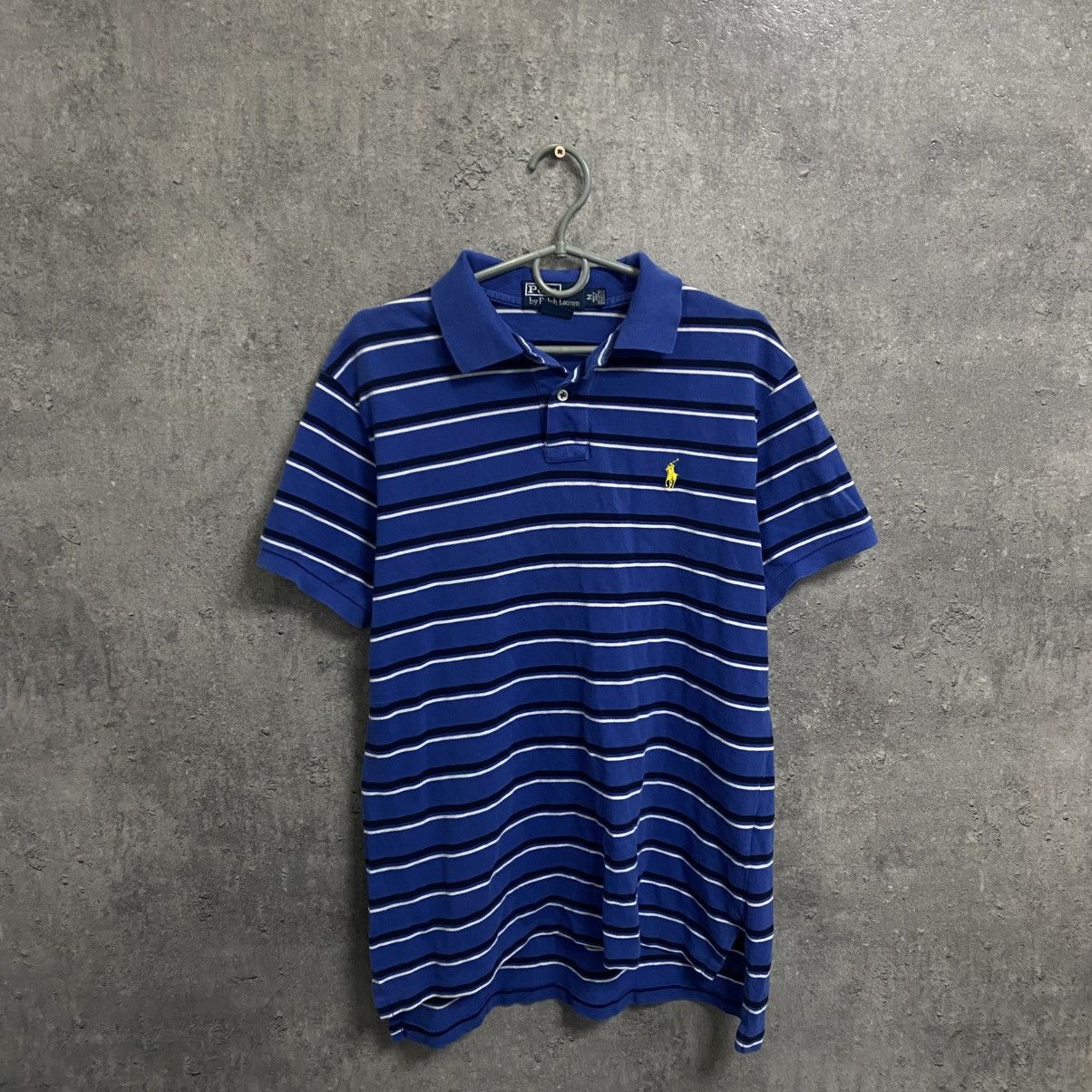 Polo Ralph Lauren Vintage Polo Ralph Lauren Polo T Shirt Rugby Striped 90s Size US M / EU 48-50 / 2 - 1 Thumbnail