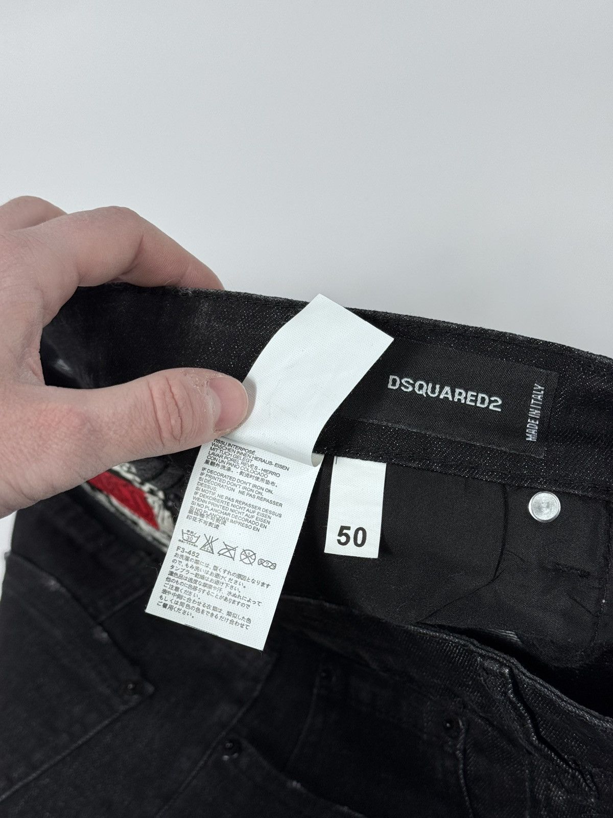 Dsquared2 Dsquared2 exclusive distressed multi logo jeans pants size M Size US 32 / EU 48 - 12 Thumbnail