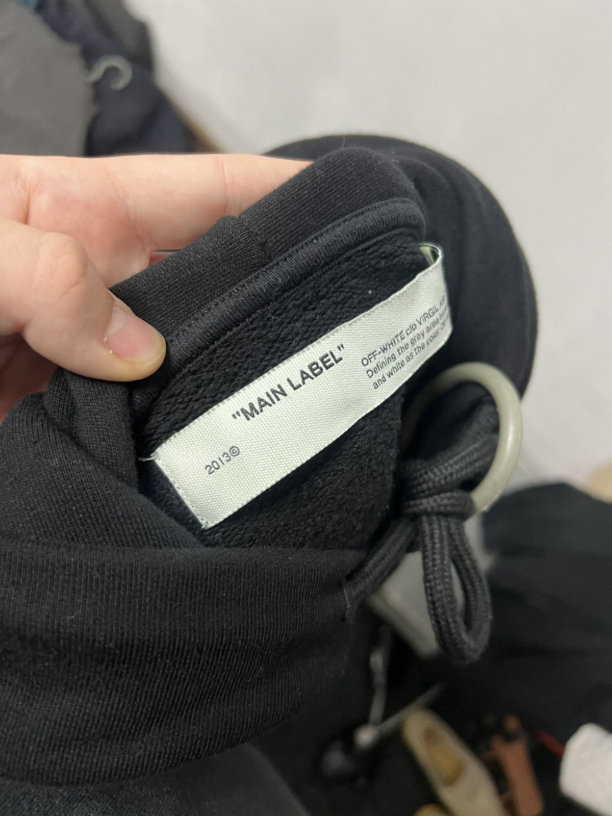 Off-White Off-White Airport Tape Balck Hoodie Size US XS / EU 42 / 0 - 5 Thumbnail