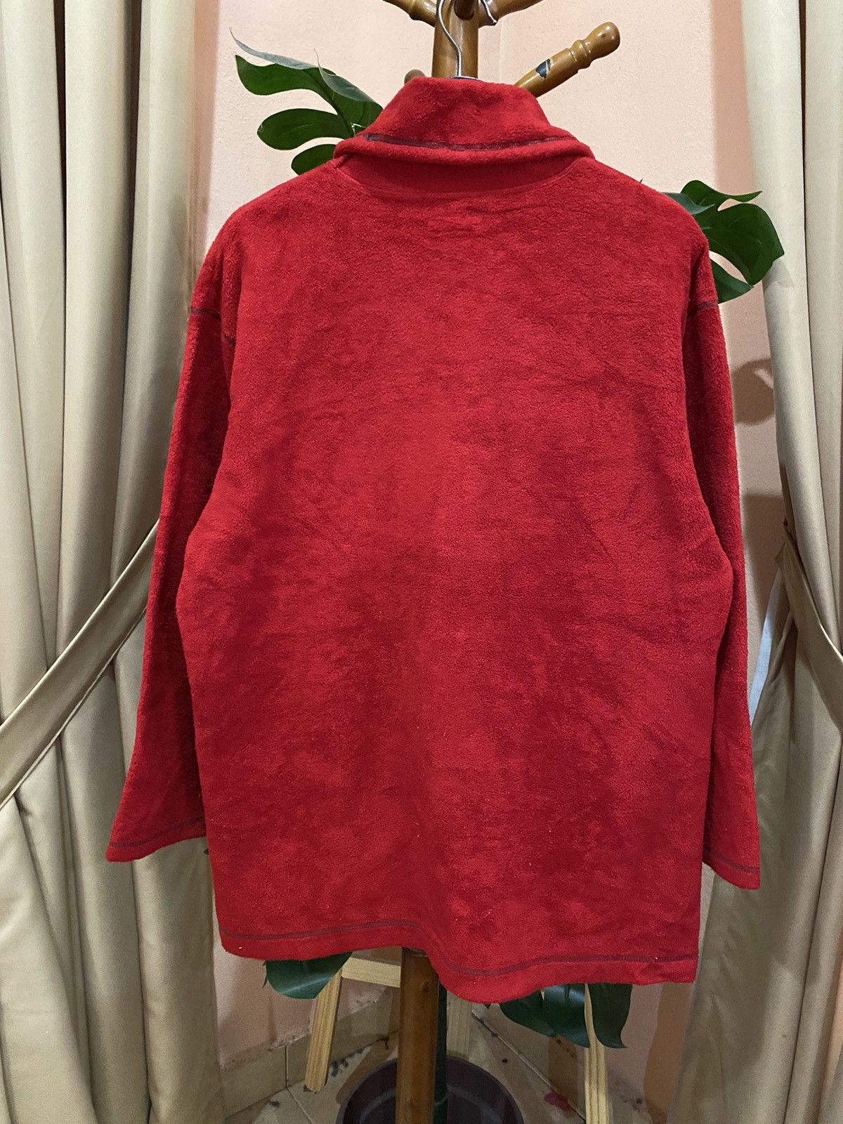 Japanese Brand Garde Corps Weekend Red Fleece Pullover - Casual Unisex Size US L / EU 52-54 / 3 - 7 Thumbnail