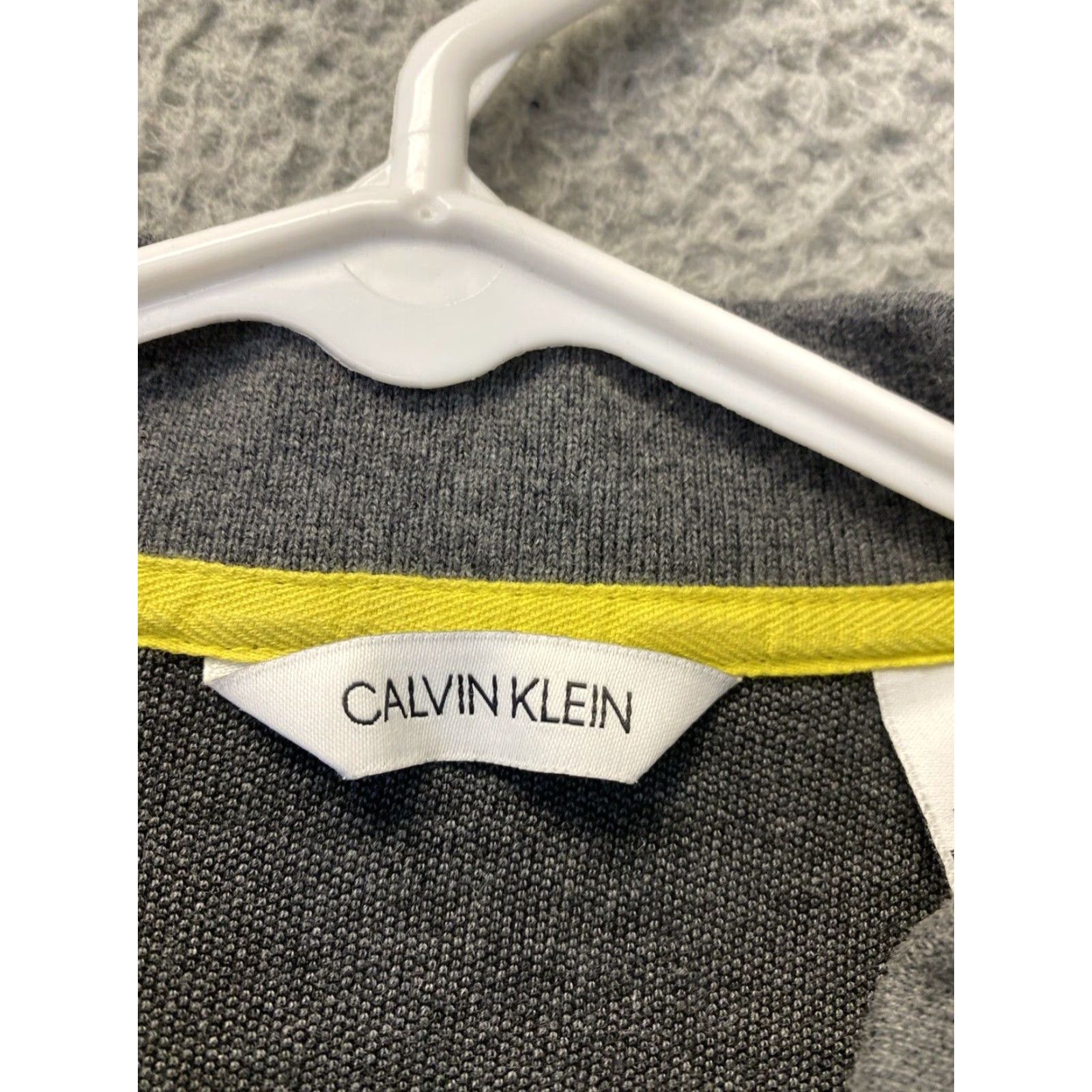 Calvin Klein VINTAGE Calvin Klein Polo Shirt Mens L Gray Cotton Logo Short Sleeve 80s Size US L / EU 52-54 / 3 - 4 Thumbnail