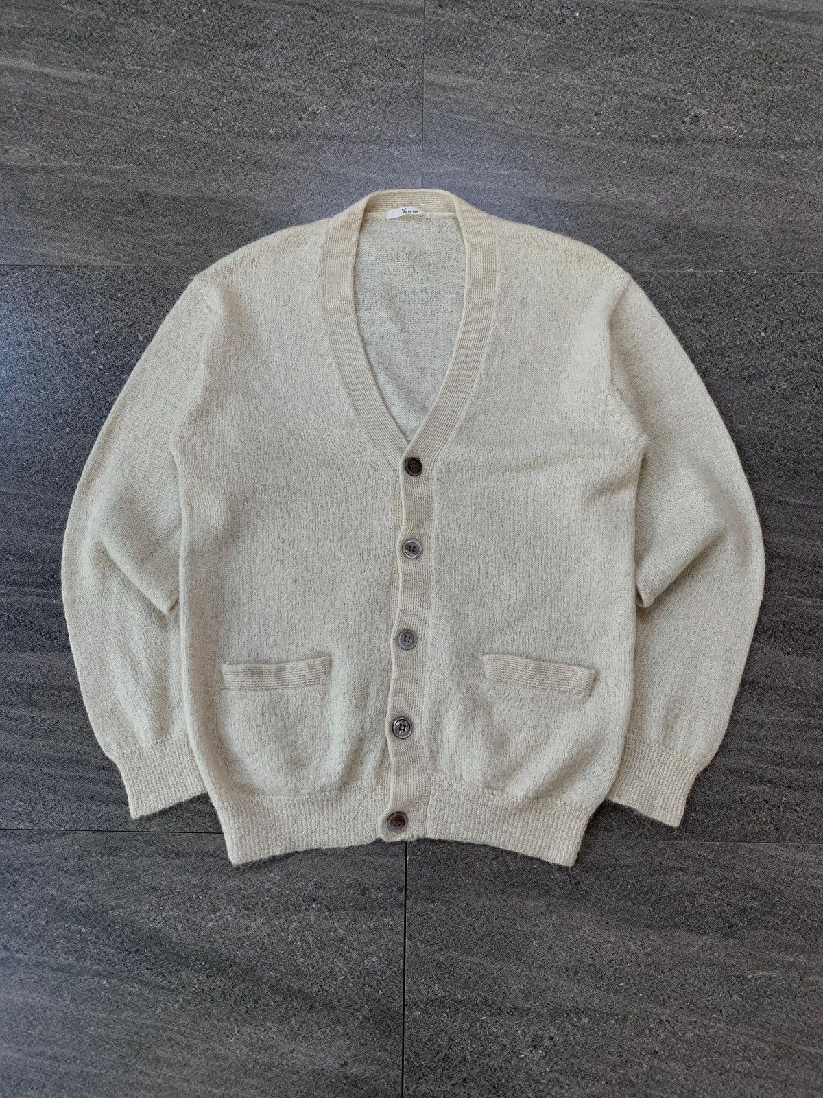 Yohji Yamamoto Ys for Men Mohair Cardigan Size US M / EU 48-50 / 2 - 2 Thumbnail