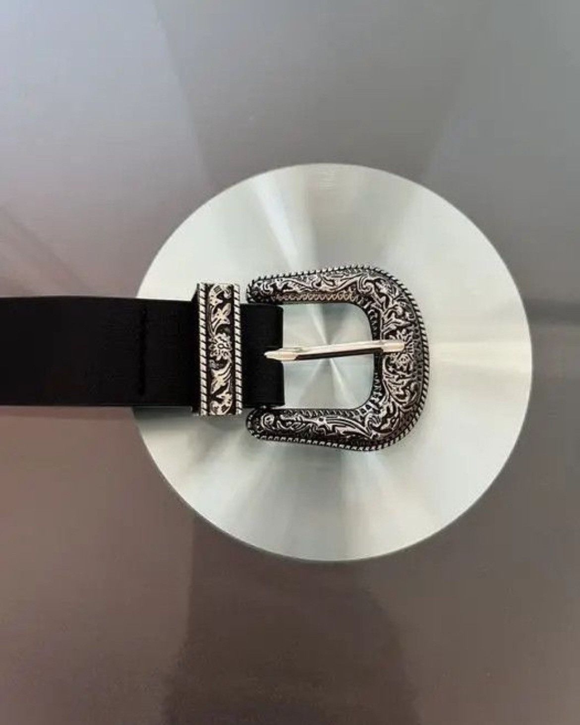Japanese Brand × Vintage Y2K Buckle Belt (black) Size 32 - 2 Thumbnail