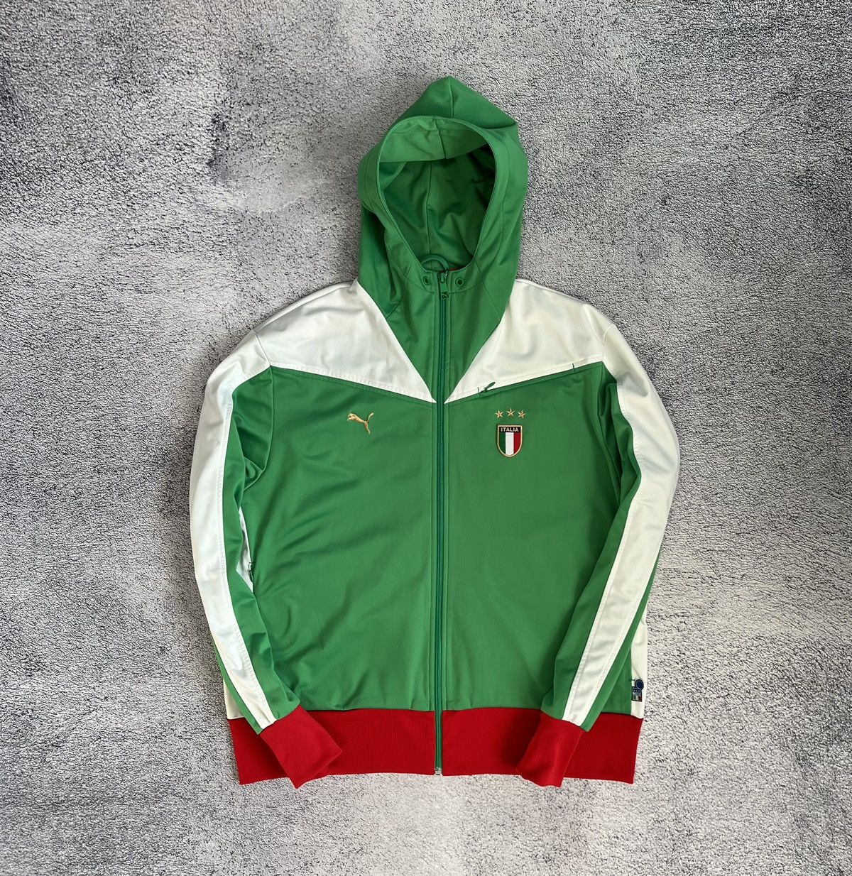 Puma Puma Italy Mens Track Jacket Hoodie Full Zip Vintage Size XL Size US XL / EU 56 / 4 - 1 Thumbnail