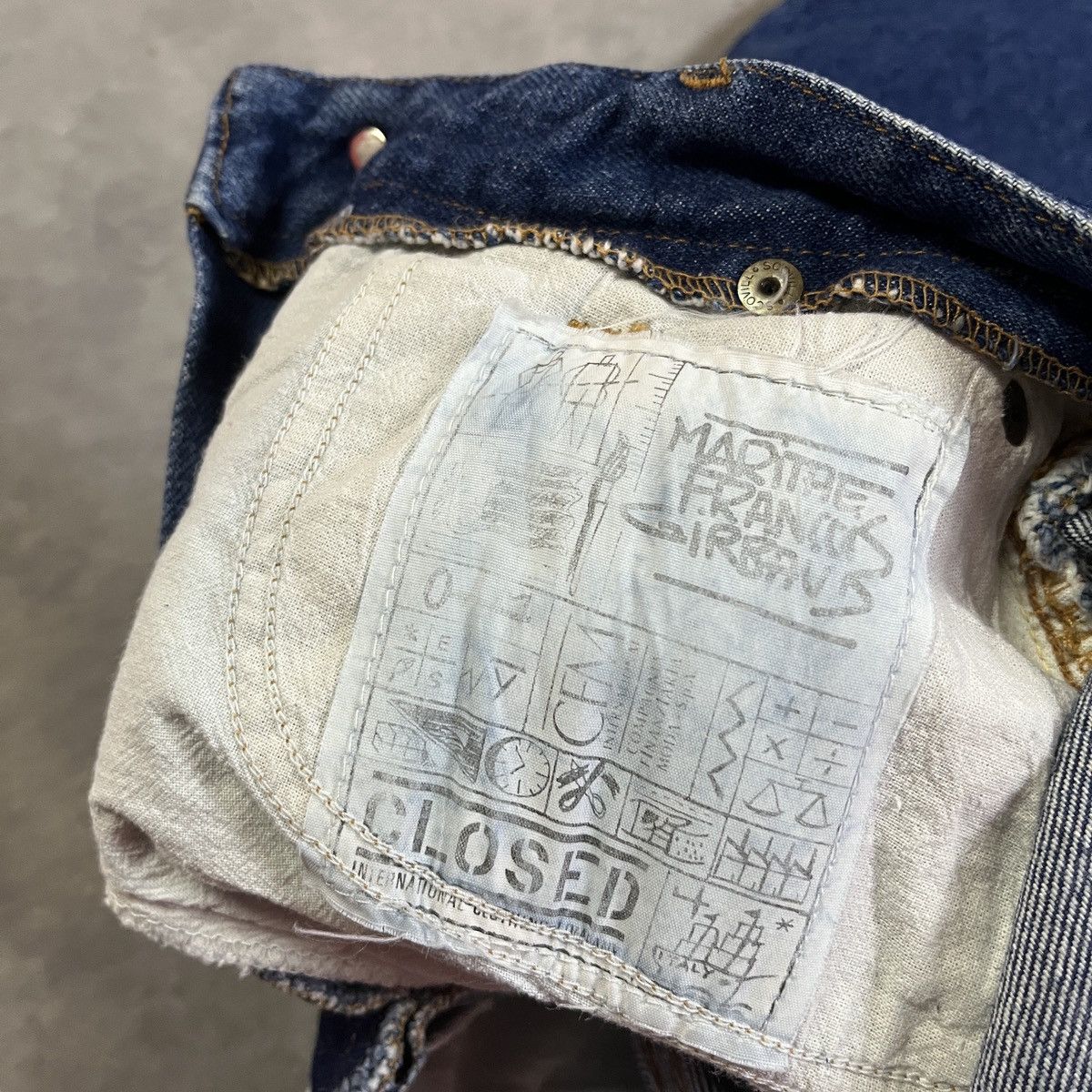 CLOSED × Marithe + Francois Girbaud MFGxClosed - Basic Denim Button Fly Jeans Made In Italy Size 24" / US 00 / IT 34 - 7 Thumbnail