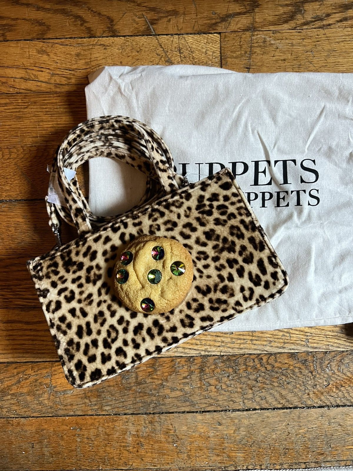 Puppets and Puppets Puppets and puppets cookie bag in leopard velvet Grailed