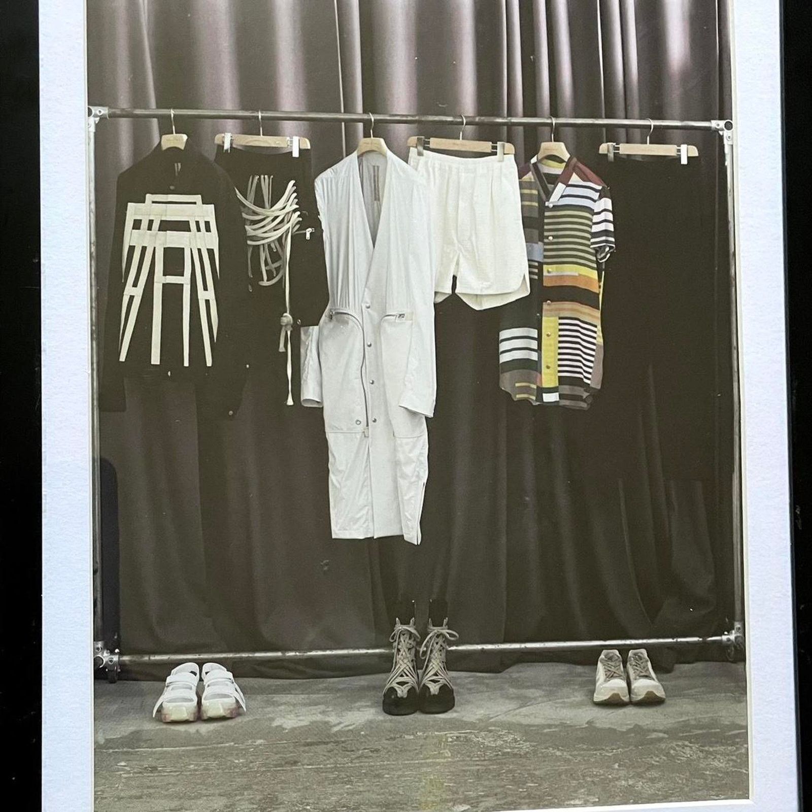 Rick Owens × Rick Owens Drkshdw × Vintage Rick Owens wardrobe Archive framed poster Archive 9x11 Size ONE SIZE - 2 Thumbnail