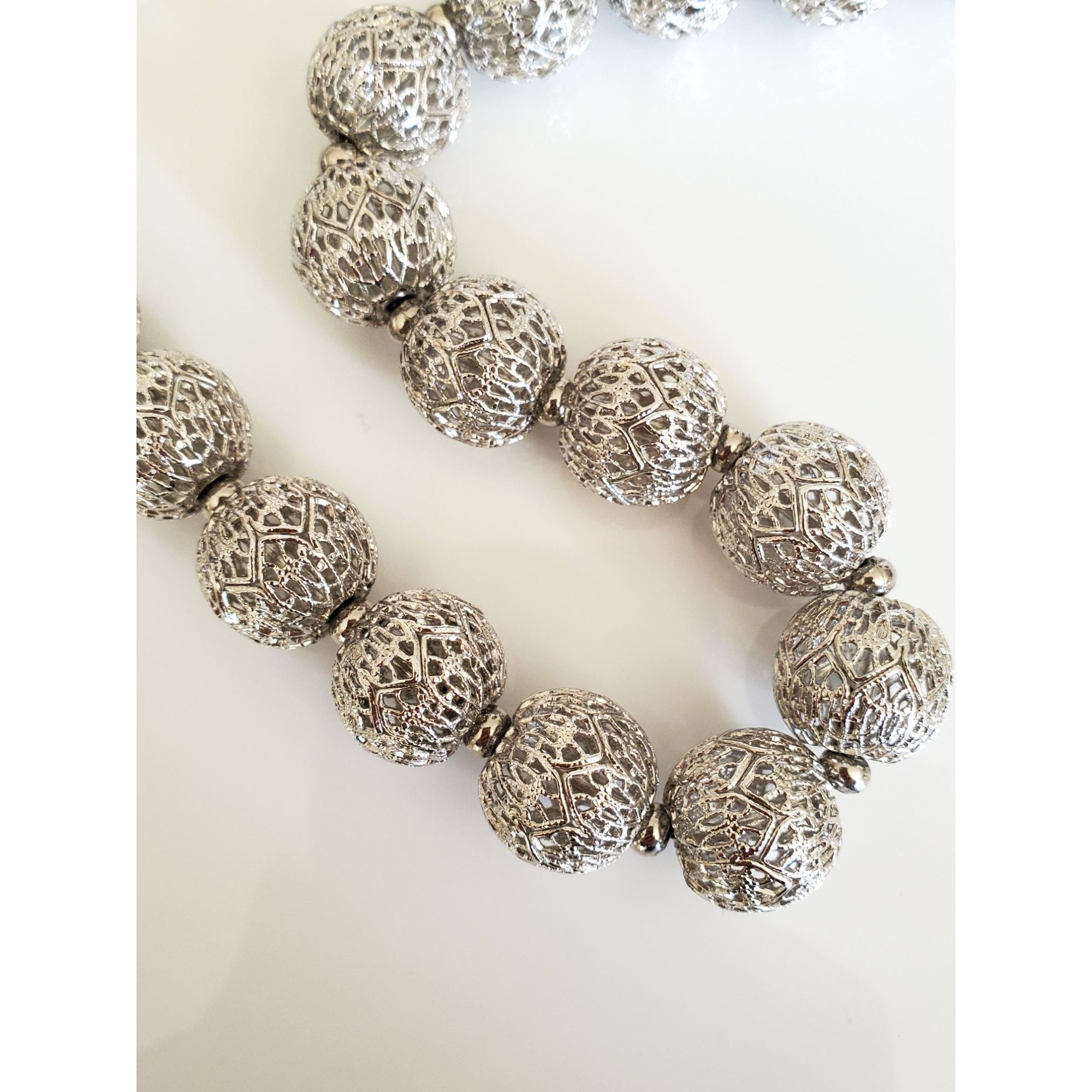 Monet Vintage 1960's Monet Designer Bal D'Or Filigree Bead Necklac Size ONE SIZE - 2 Thumbnail
