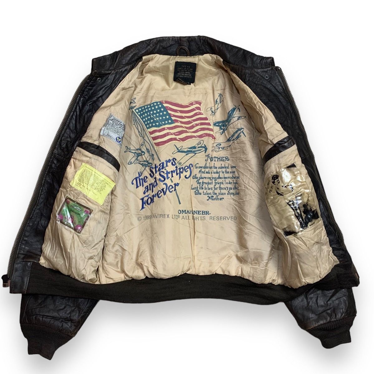 Avirex × Vintage Vintage 80s avirex A-2 leather flight jacket Size US M / EU 48-50 / 2 - 4 Thumbnail