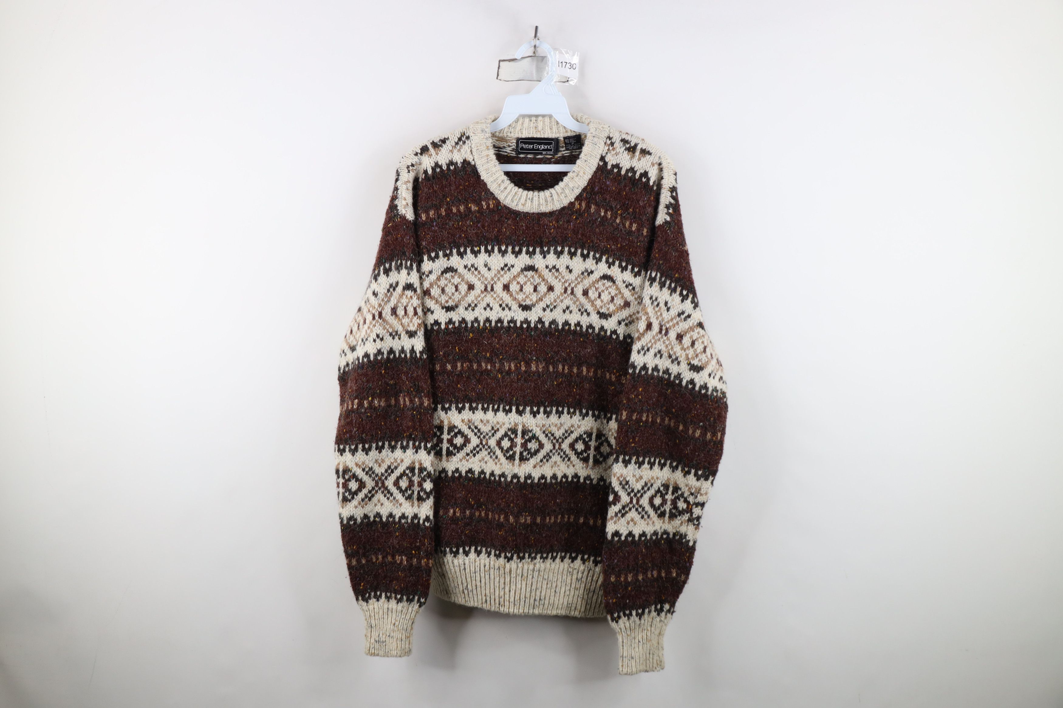Vintage Vintage 90s Streetwear Wool Blend Knit Fair Isle Sweater Size US M / EU 48-50 / 2 - 1 Thumbnail