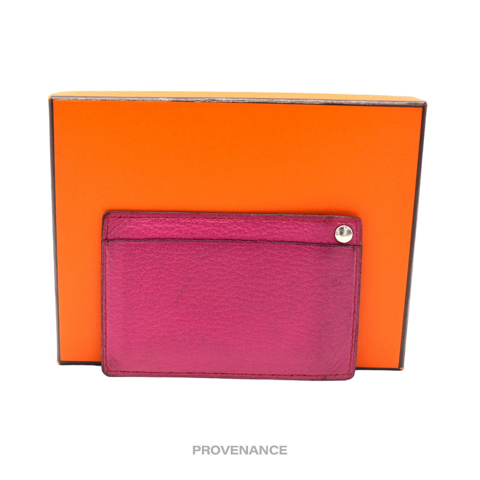Hermes 🔴 Hermes Sellier Card Holder Wallet - Pink Leather Size ONE SIZE - 1 Thumbnail