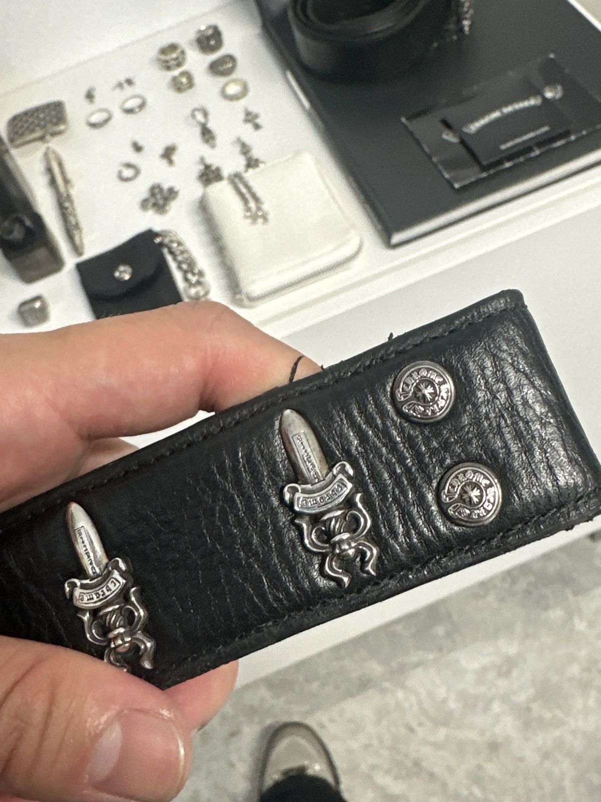 Chrome Hearts Chrome Hearts Loaded Dagger Belt Strap (STRAP ONLY) Size 32 - 4 Thumbnail
