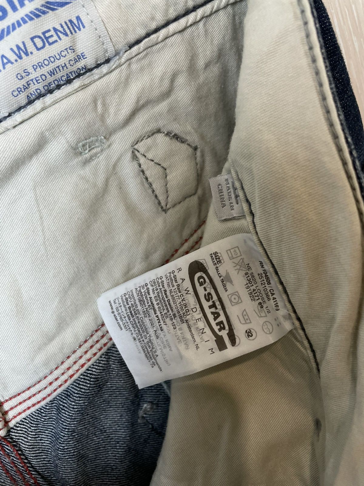 G-Star × Vintage Vintage G Star Raw Denim Shorts Size US 32 / EU 48 - 7 Thumbnail