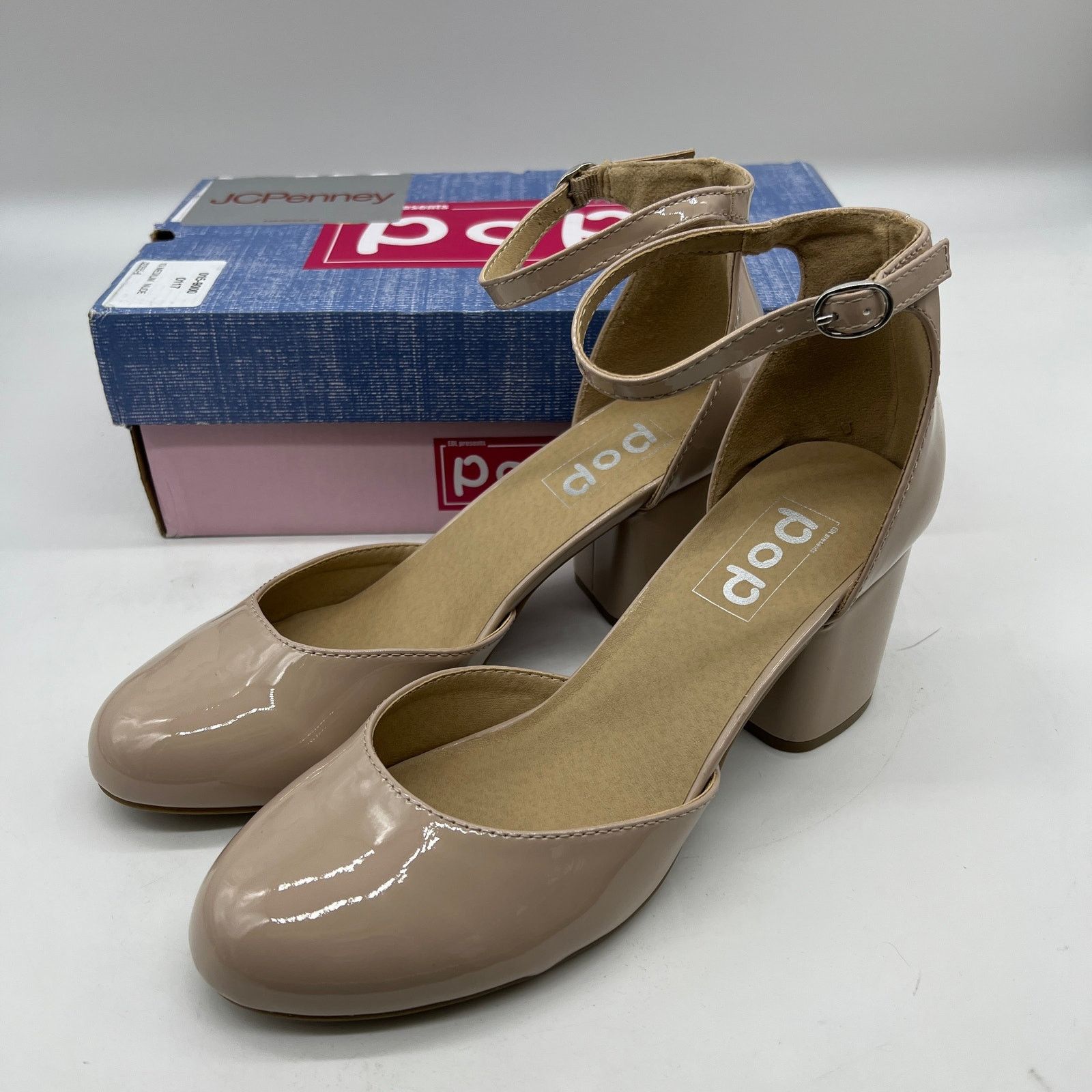 Other Pop Womens Gal Block Heel Nude Pumps Size 10M Size US 10 / IT 40 - 2 Thumbnail