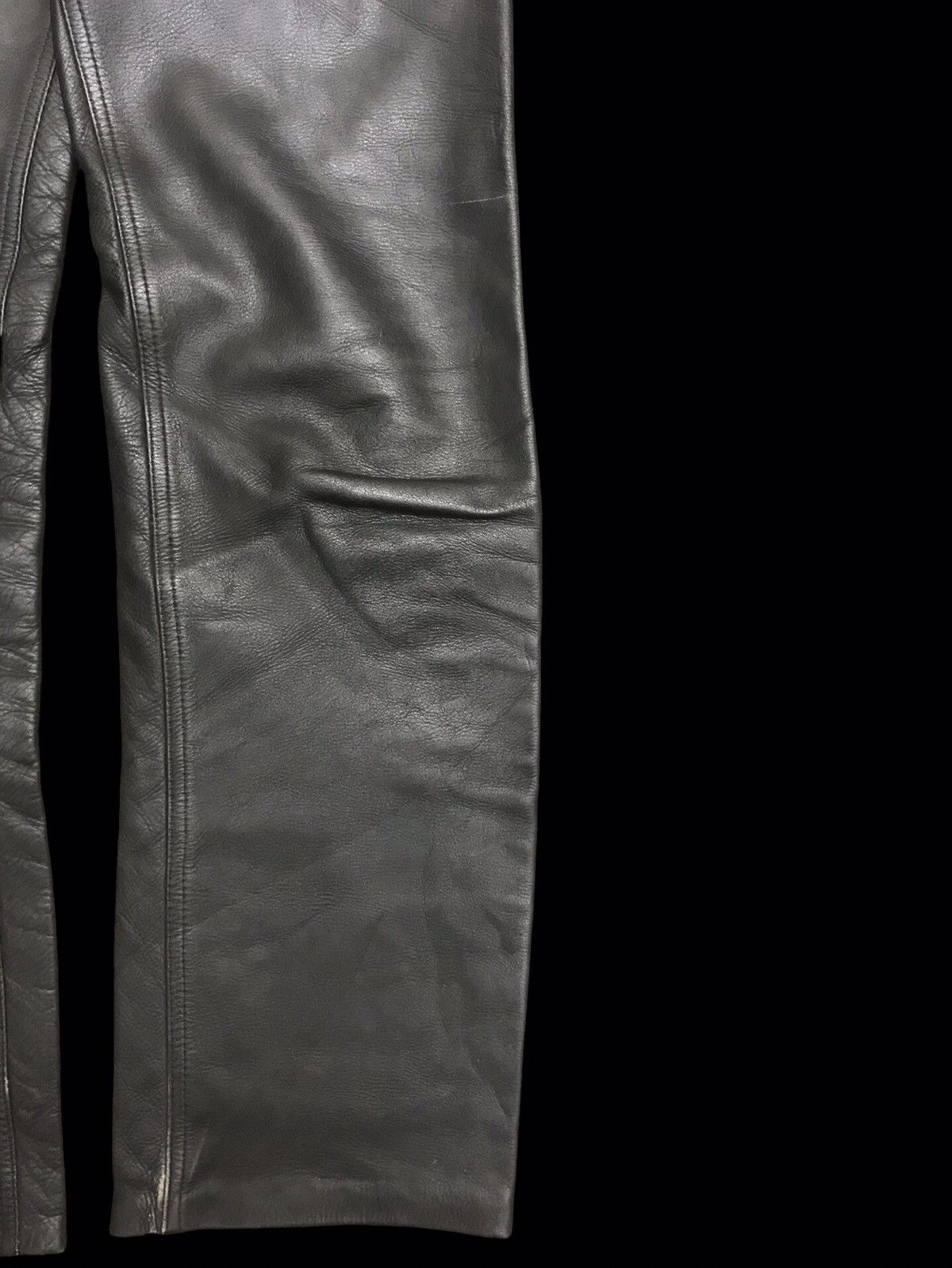 Genuine Leather 💥BIKER LEATHER PANT💥HUMAN BEING JAPAN LEATHER PANT F312 Size US 27 - 5 Thumbnail