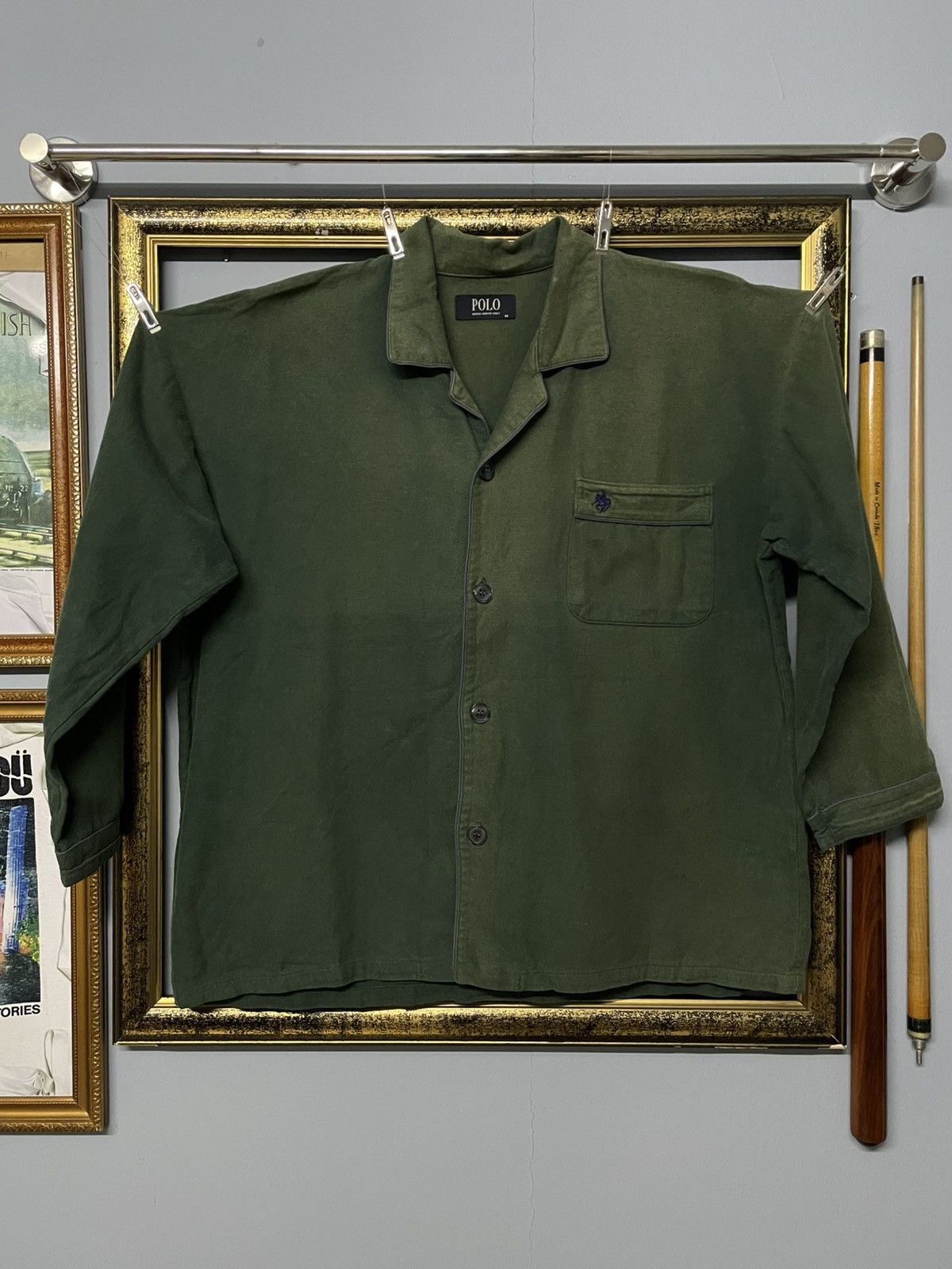 Polo Ralph Lauren Vintage 1990s Designer Polo Ralph Laurent Faded Boxy Tshirt Size US L / EU 52-54 / 3 - 1 Thumbnail