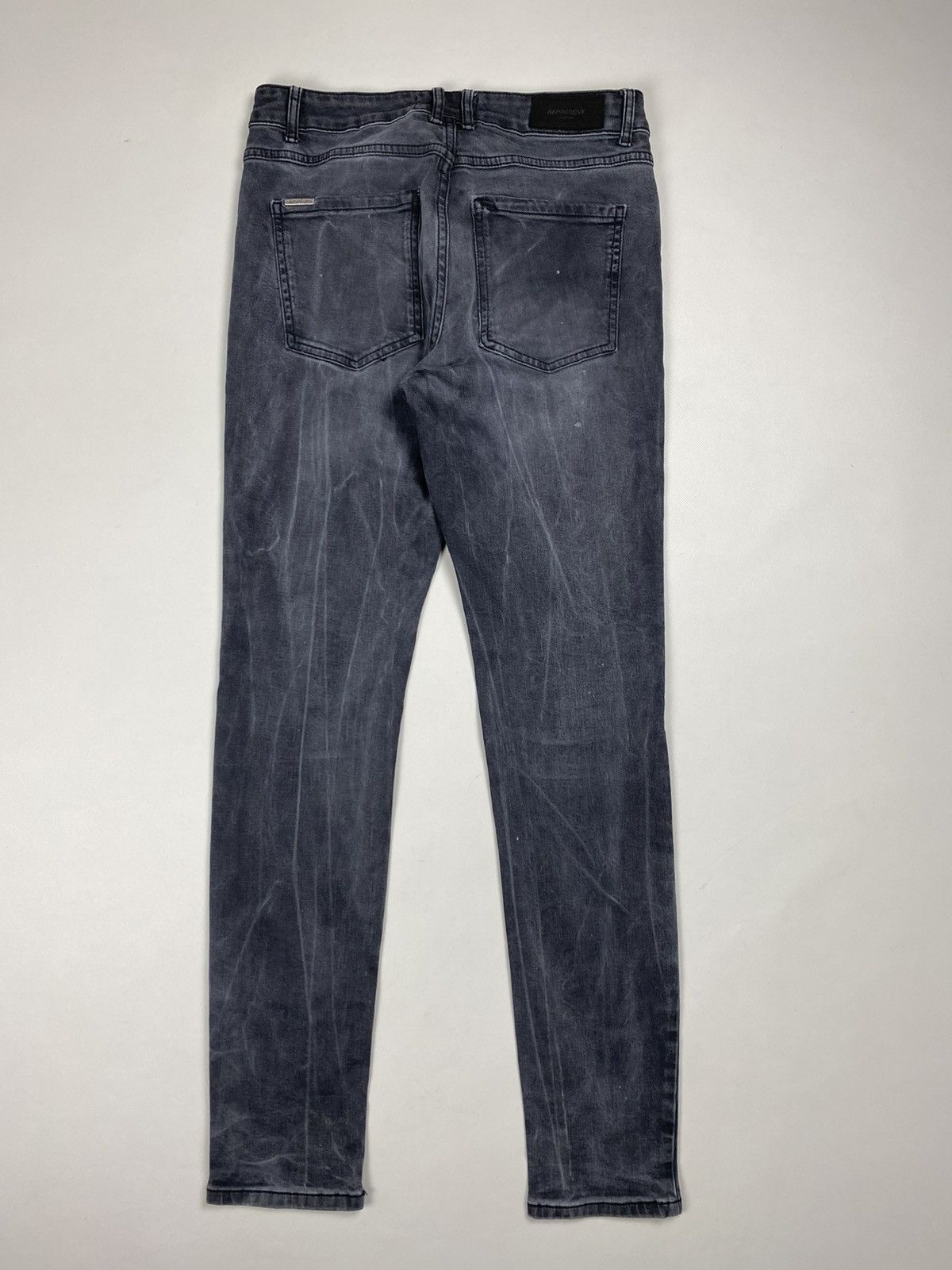 Represent Clo. Represent men’s Repaired Distressed Skinny Denim Jeans Size US 32 / EU 48 - 16 Thumbnail