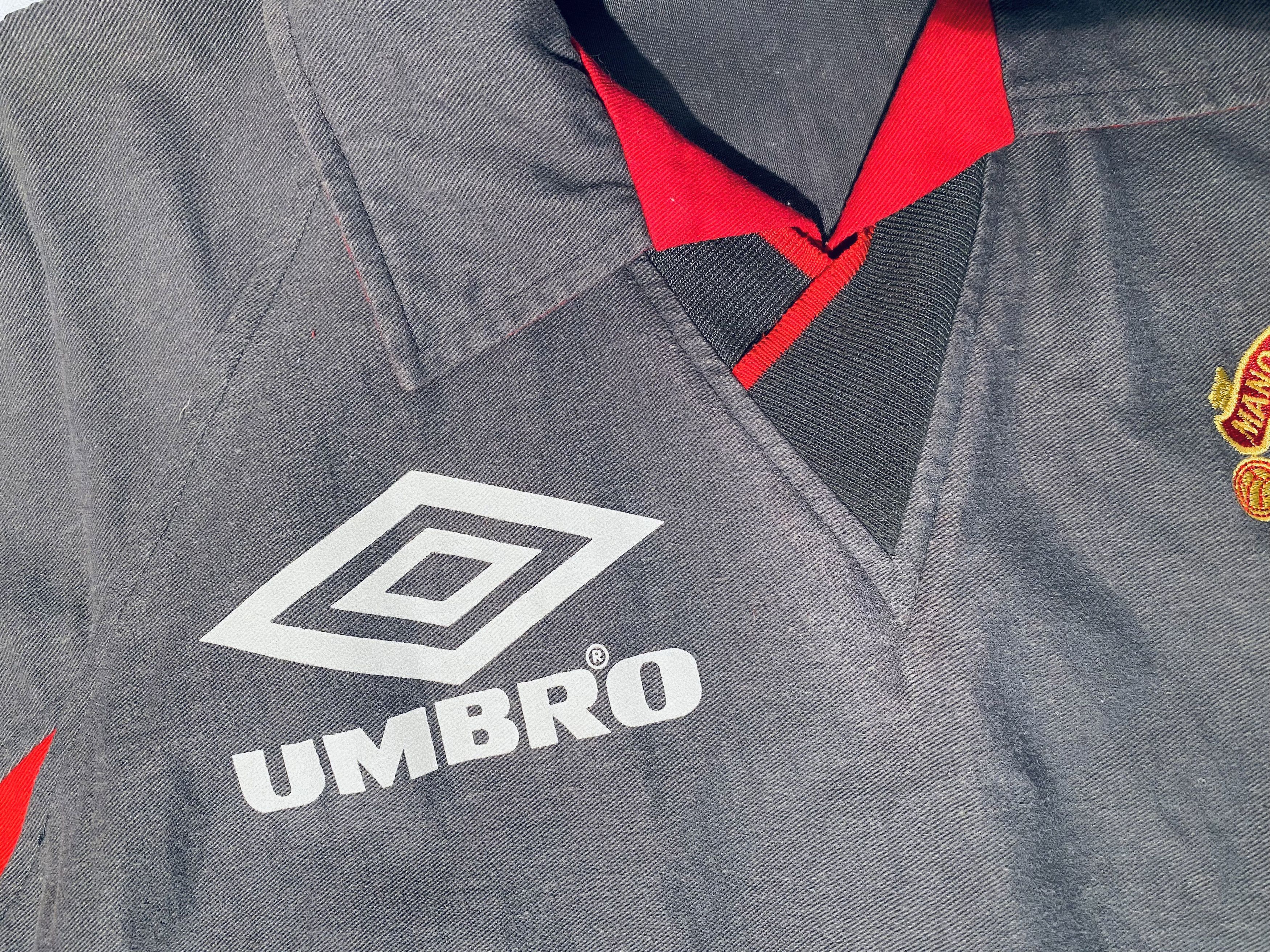 Umbro Manchester United Training Drill Top 1994 - 1995 Size US XL / EU 56 / 4 - 8 Thumbnail