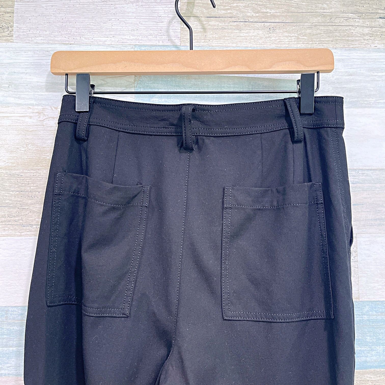 Banana Republic Banana Republic Slim Refined Stretch Cargo Ankle Pants Black Size 26" / US 2 / IT 38 - 4 Thumbnail
