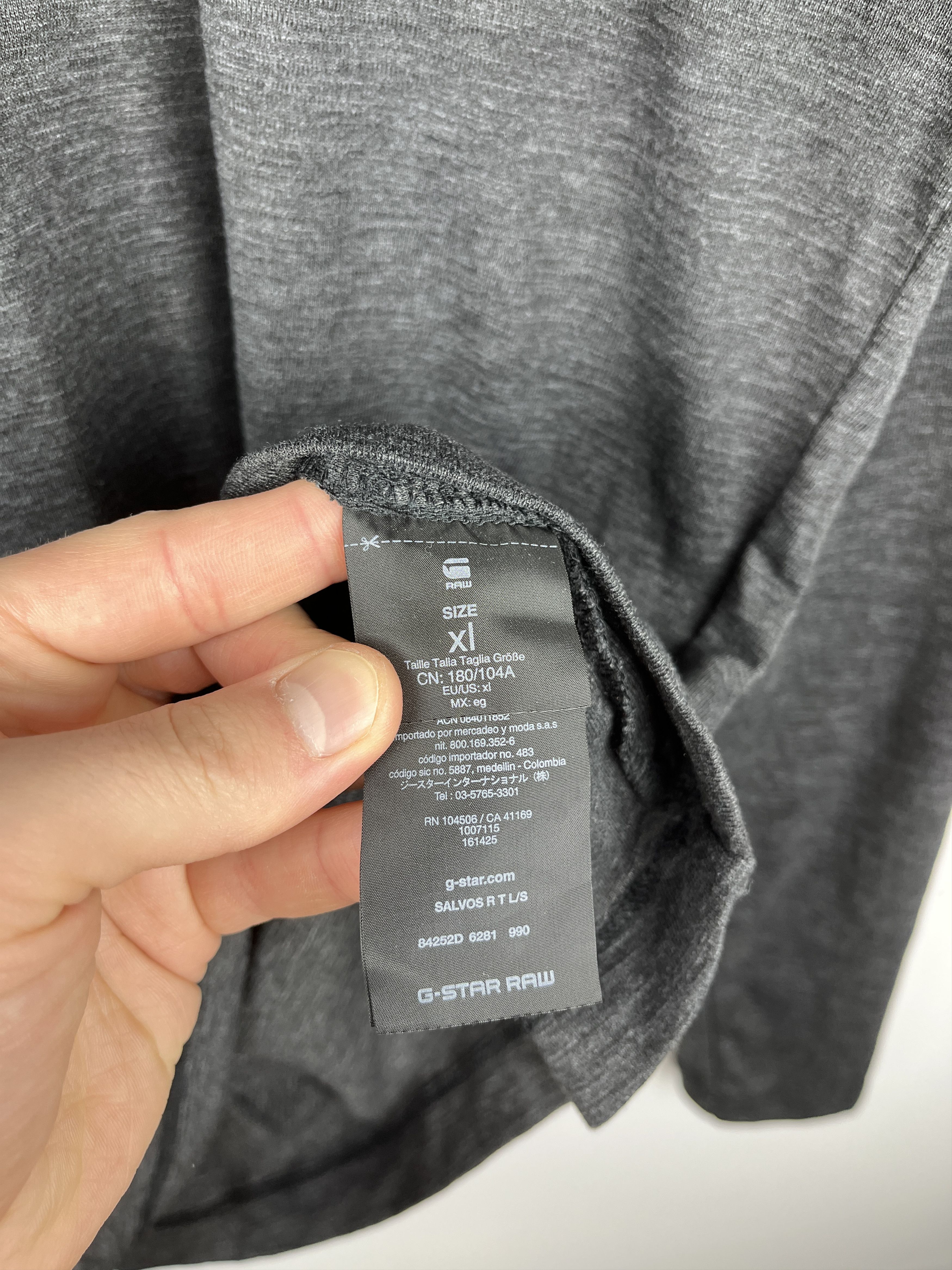 G-Star G-star RAW Salvos R T L/S Men's T-shirt Size US XL / EU 56 / 4 - 8 Thumbnail