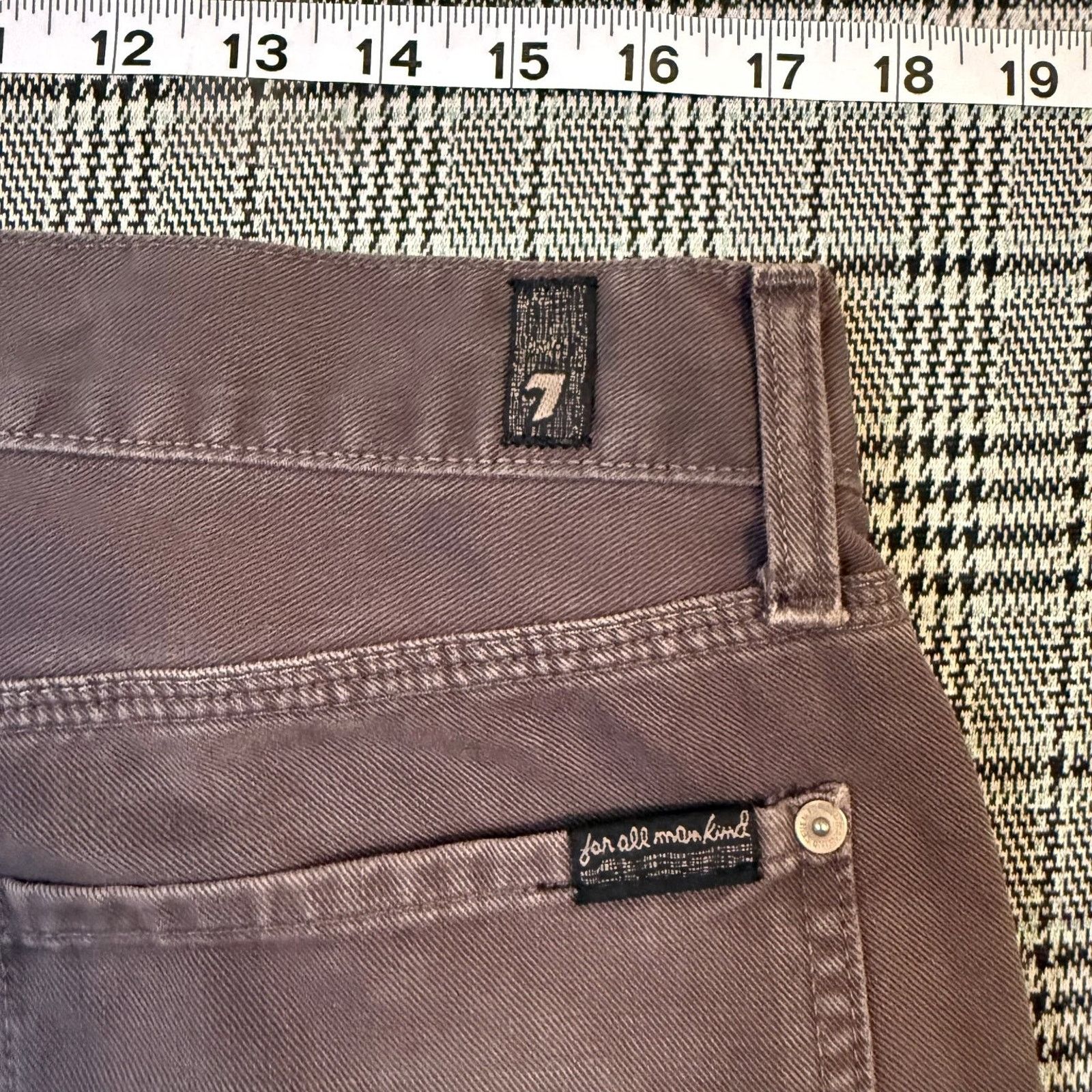 7 For All Mankind 7 For All Mankind Men's Slimmy Jeans Brown Slim Fit Size 34 Size US 34 / EU 50 - 2 Thumbnail