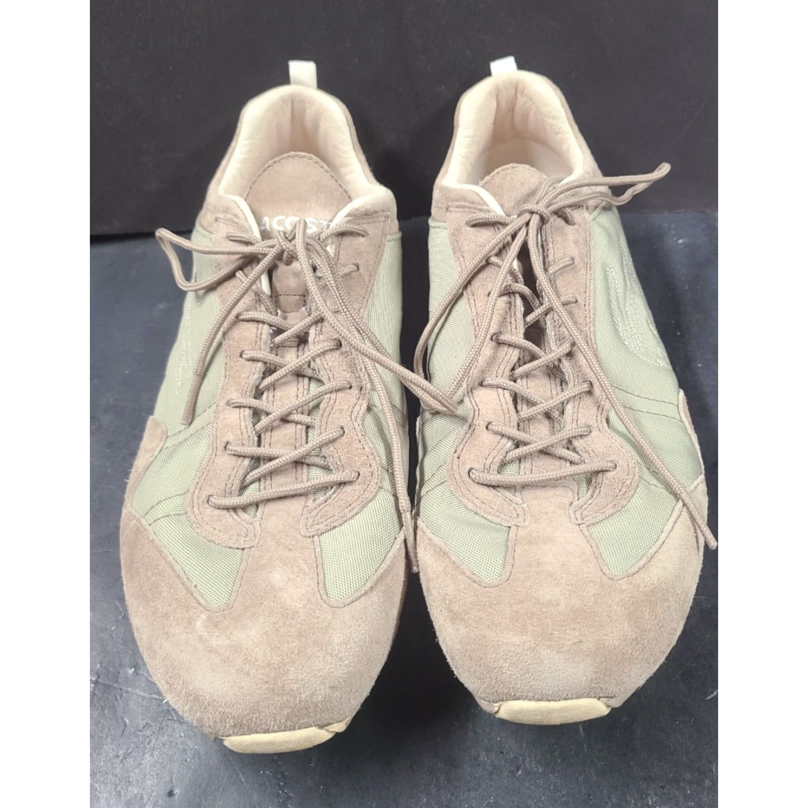 Lacoste VINTAGE Lacoste Raven Mix B61 Men’s Beige Fashion Sneakers Casual Sneaker Leather Size US 10 / EU 43 - 3 Thumbnail