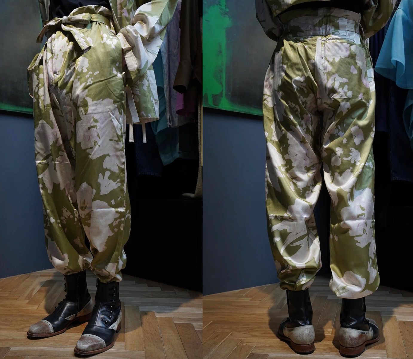 Nicholas Daley Trousers in Green/Pink Size US 30 / EU 46 - 4 Thumbnail