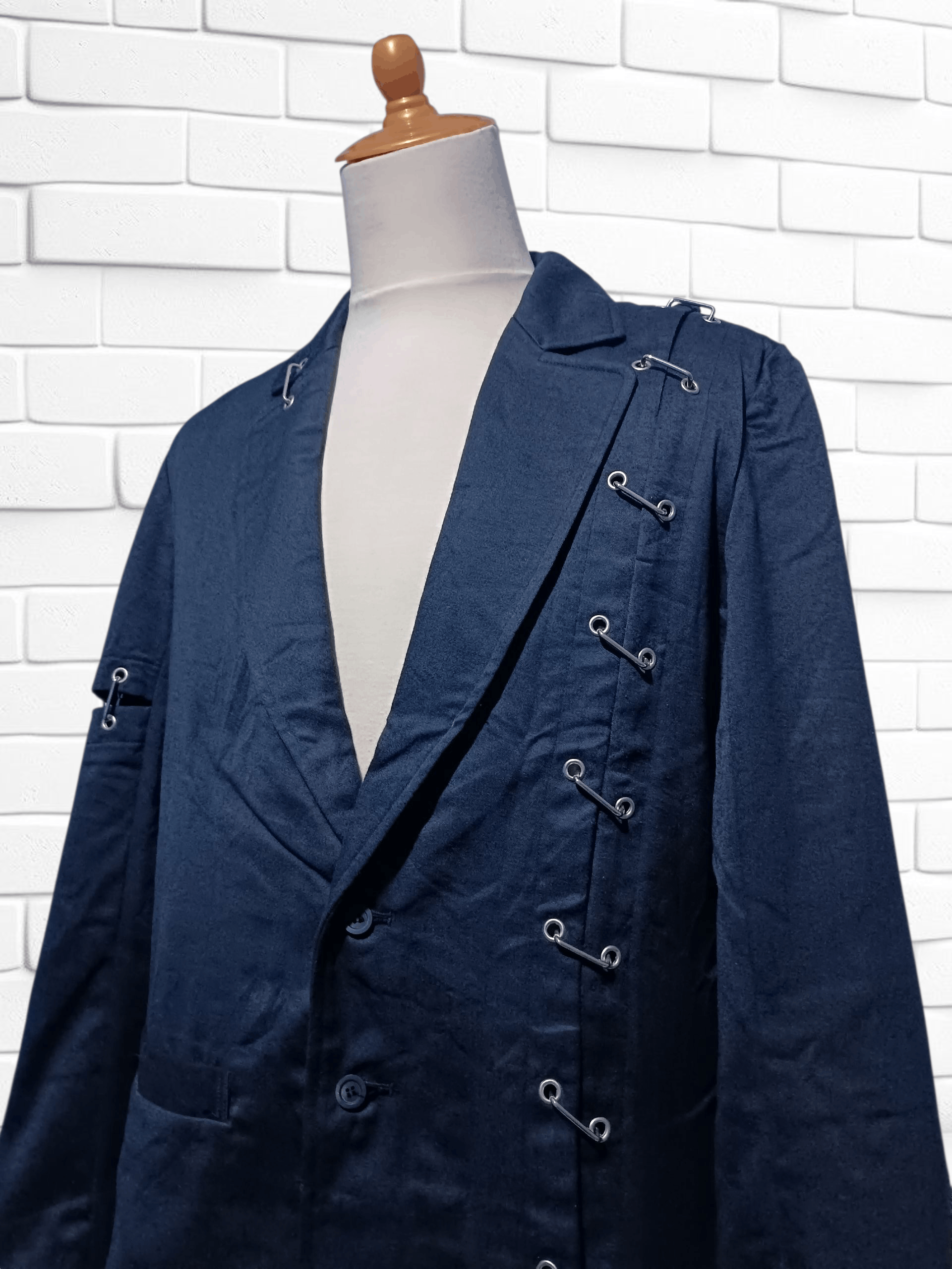 Japanese Brand Black Blazer Mad Punk Suit Jacket Size US L / EU 52-54 / 3 - 2 Thumbnail
