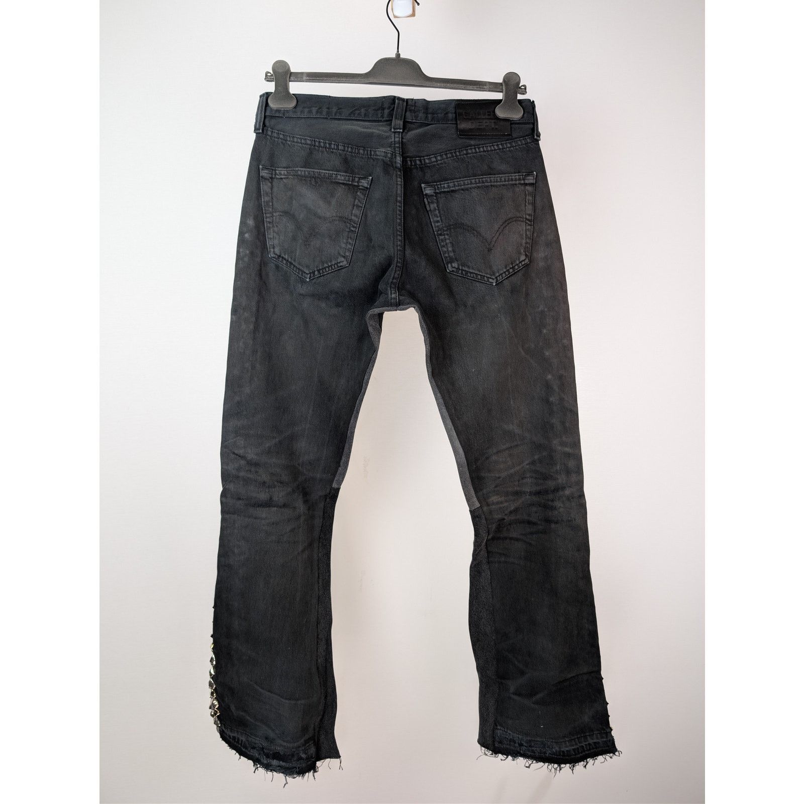 Gallery Dept. o1rshd1 Studded LA Flare Jeans in Black 32 x 34 Size US 32 / EU 48 - 11 Thumbnail