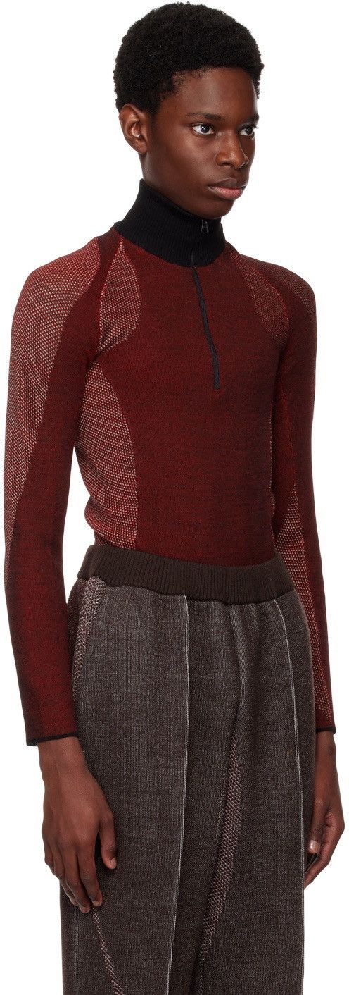 Saul Nash !DS! FW22 Saul Nash Red Open Knit Turtleneck Size US M / EU 48-50 / 2 - 3 Thumbnail