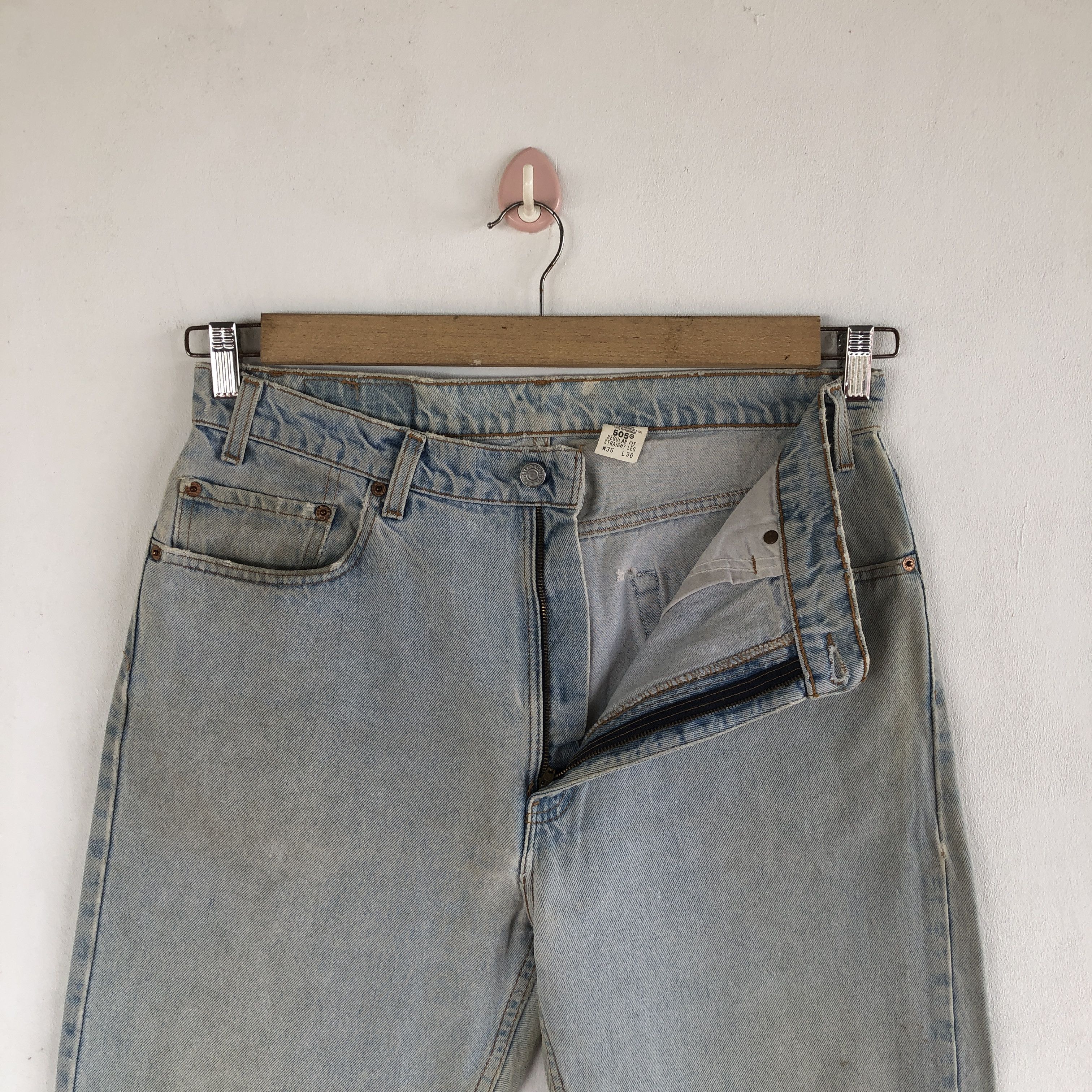 Levi's Vintage Levis Jeans Light Wash Levi's 505 Denim Pants Size US 32 / EU 48 - 6 Thumbnail