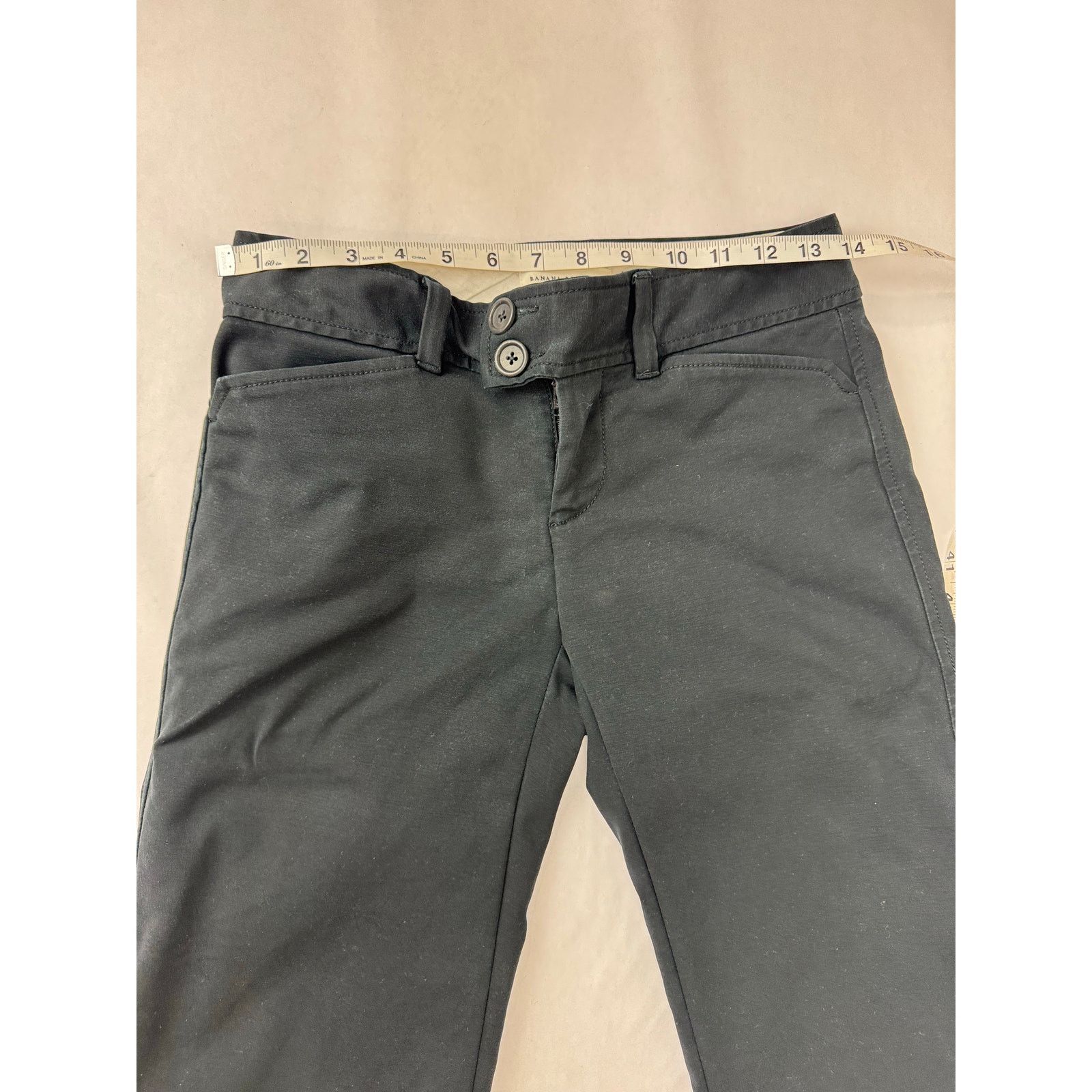 Banana Republic Y2K Banana Republic Martin Low-Rise Pants Career Black 0 Size 25" / US 0 / IT 36 - 3 Thumbnail