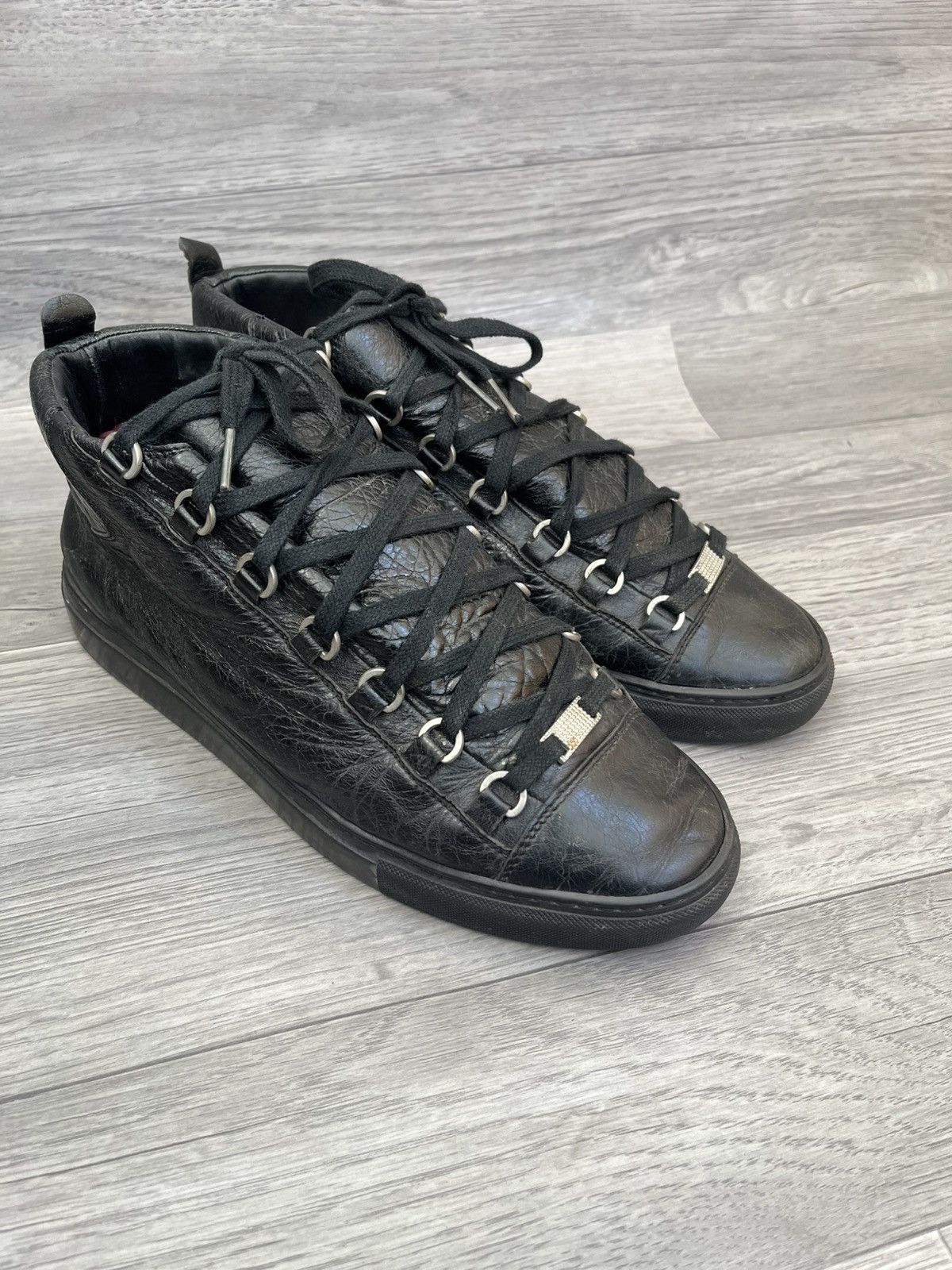 Balenciaga Balenciaga arena black hi-top sneakers sz 42 Size US 9 / EU 42 - 8 Thumbnail